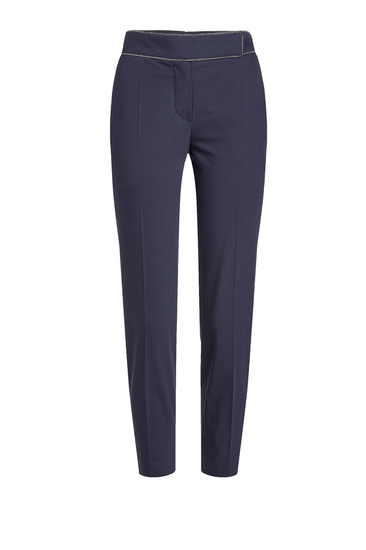 Cotton Blend Shirt with Embellished Collar by Brunello Cucinelli