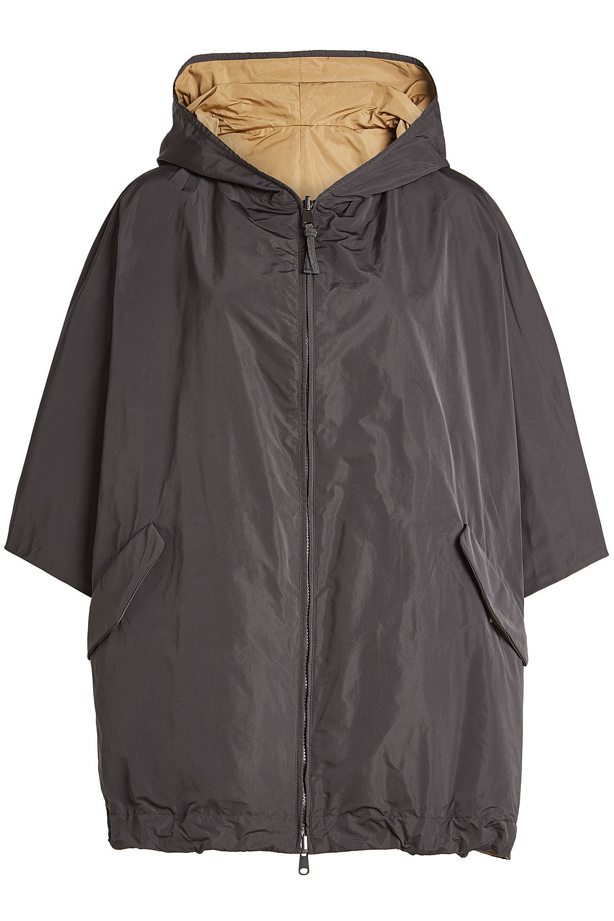 Brunello Cucinelli - Hooded Coat with Silk