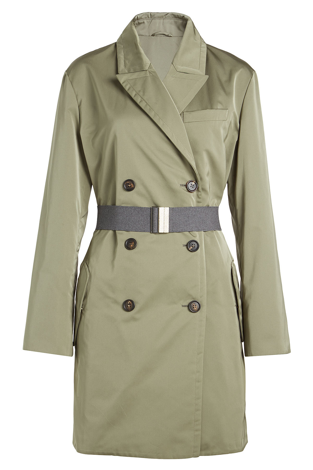 Brunello Cucinelli - Taffeta Trench Coat with Silk