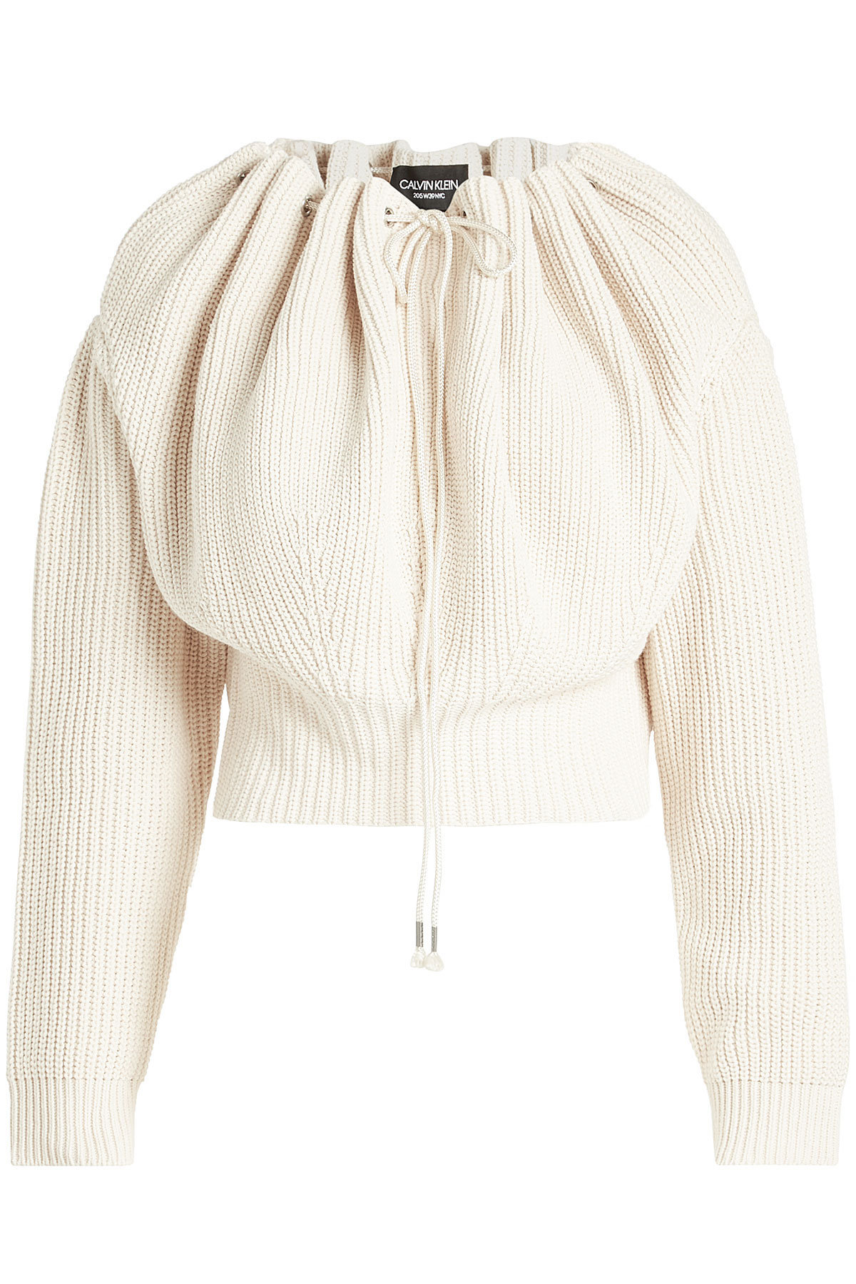 Off-Shoulder Knit Pullover by CALVIN KLEIN 205W39NYC