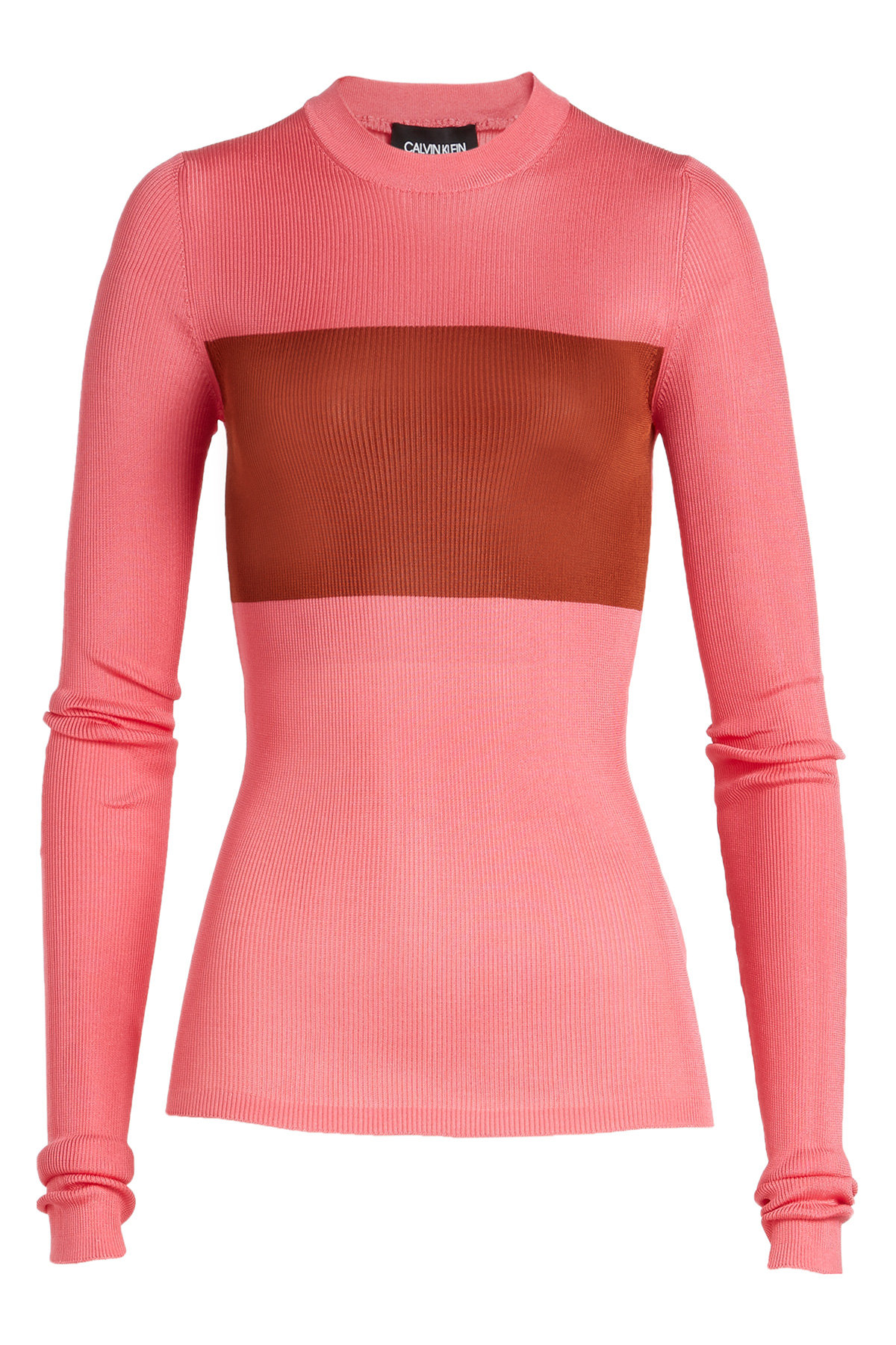 CALVIN KLEIN 205W39NYC - Ribbed Silk Pullover