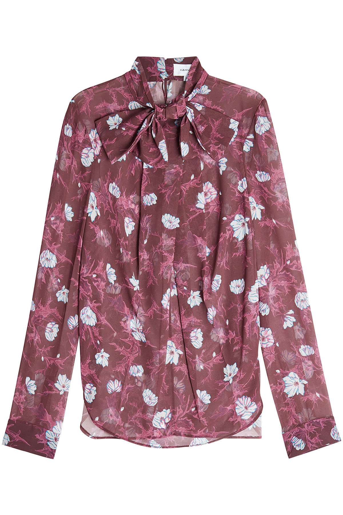Carven - Printed Chiffon Blouse