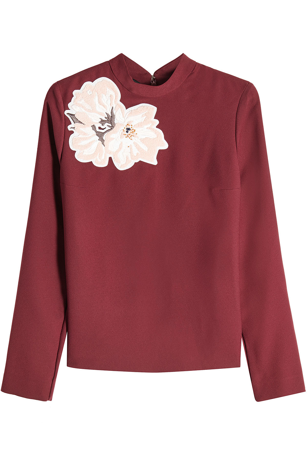 Carven - Top with Embellished Appliqué
