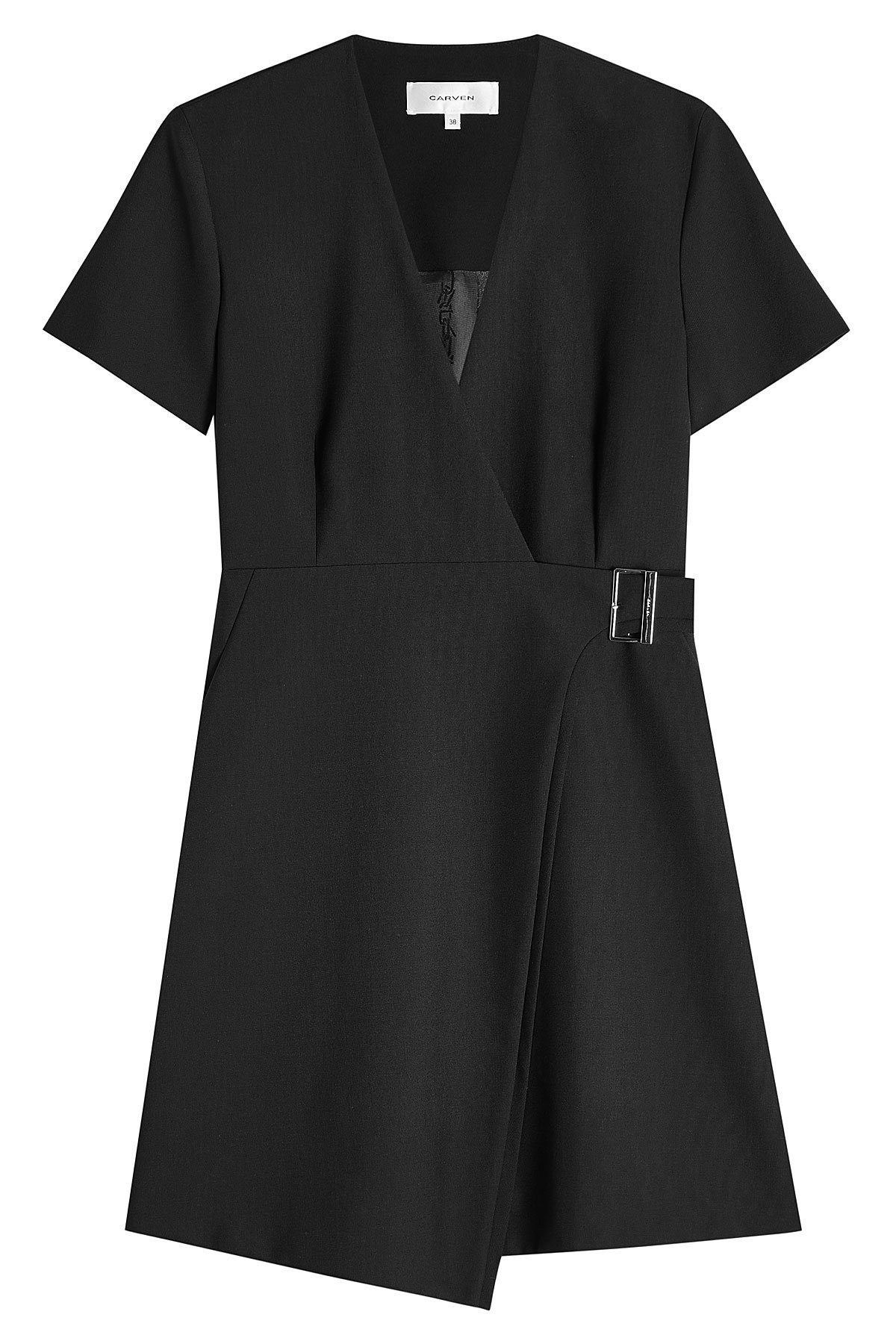 Carven - Virgin Wool Blend Wrap Dress