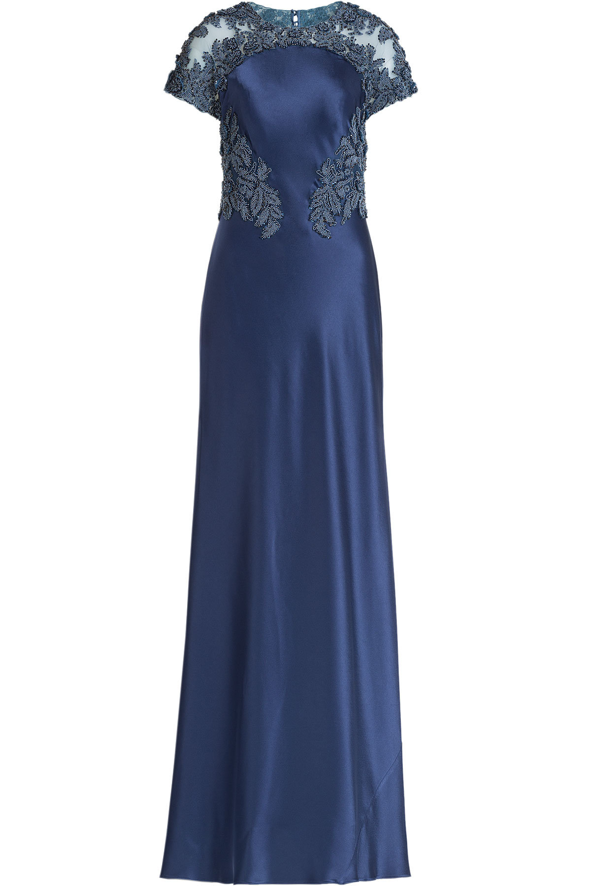 Embellished Satin Dress by Catherine Deane