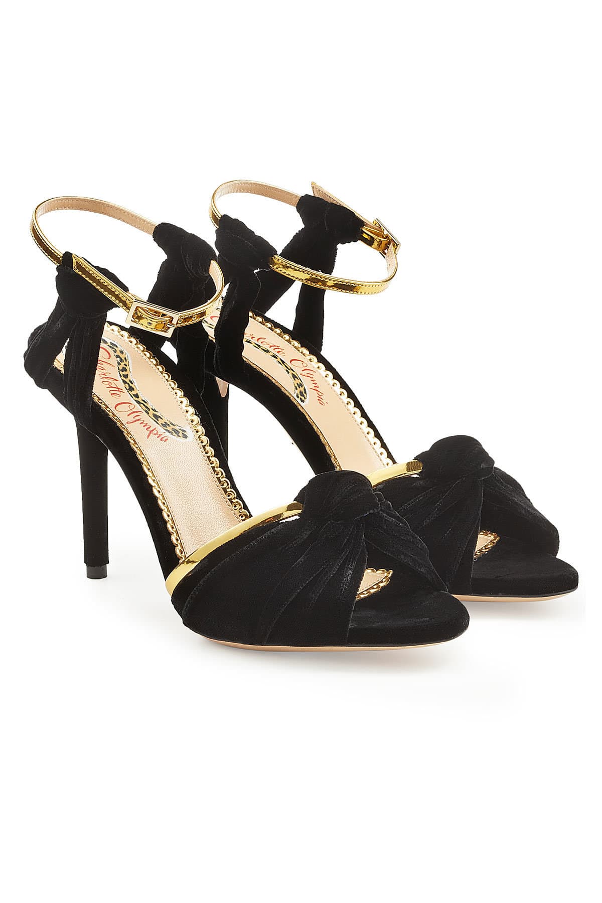 Charlotte Olympia - Broadway Velvet Sandals