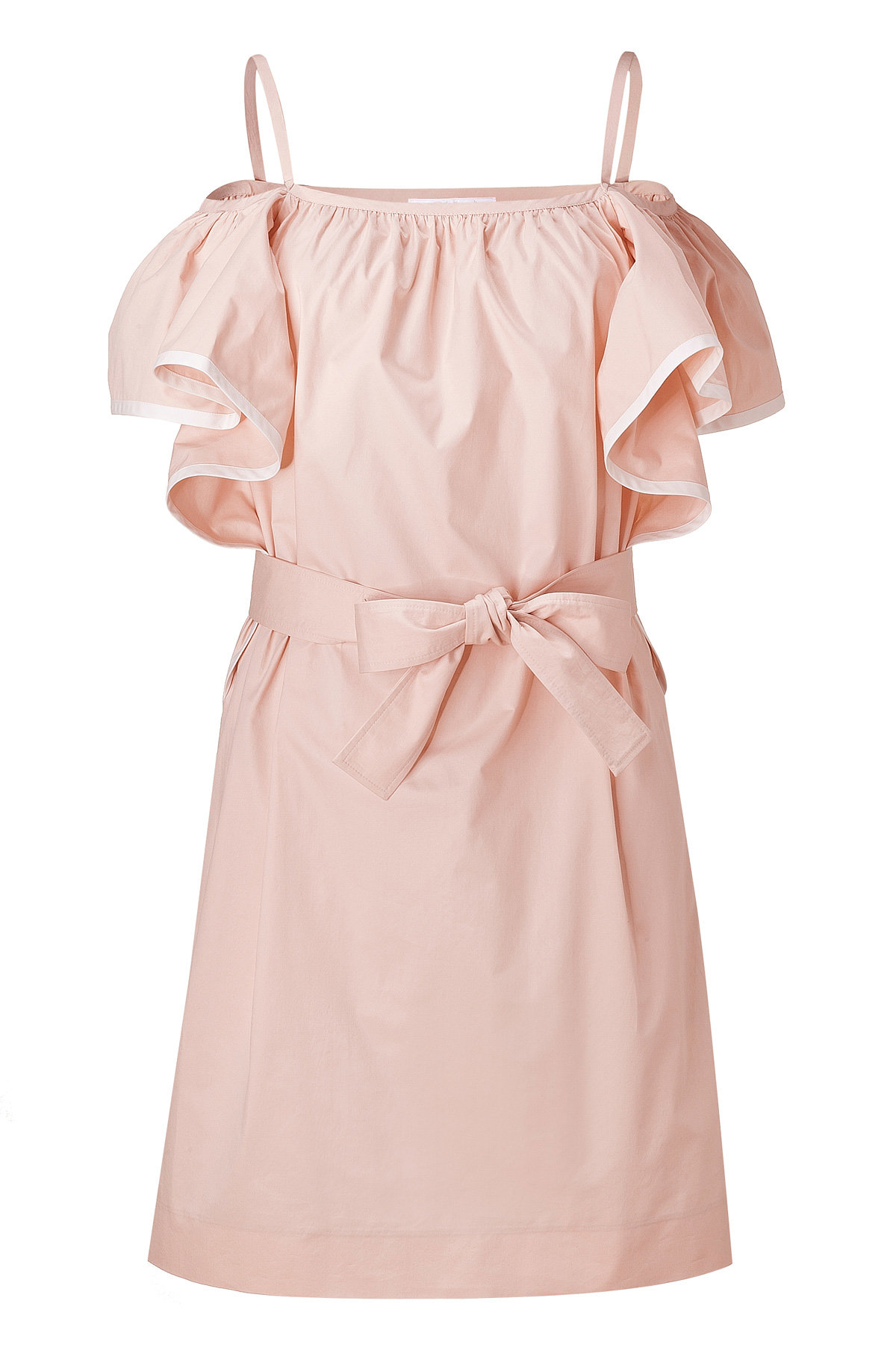 Chloe - Bliss Pink Belted Cotton Dress