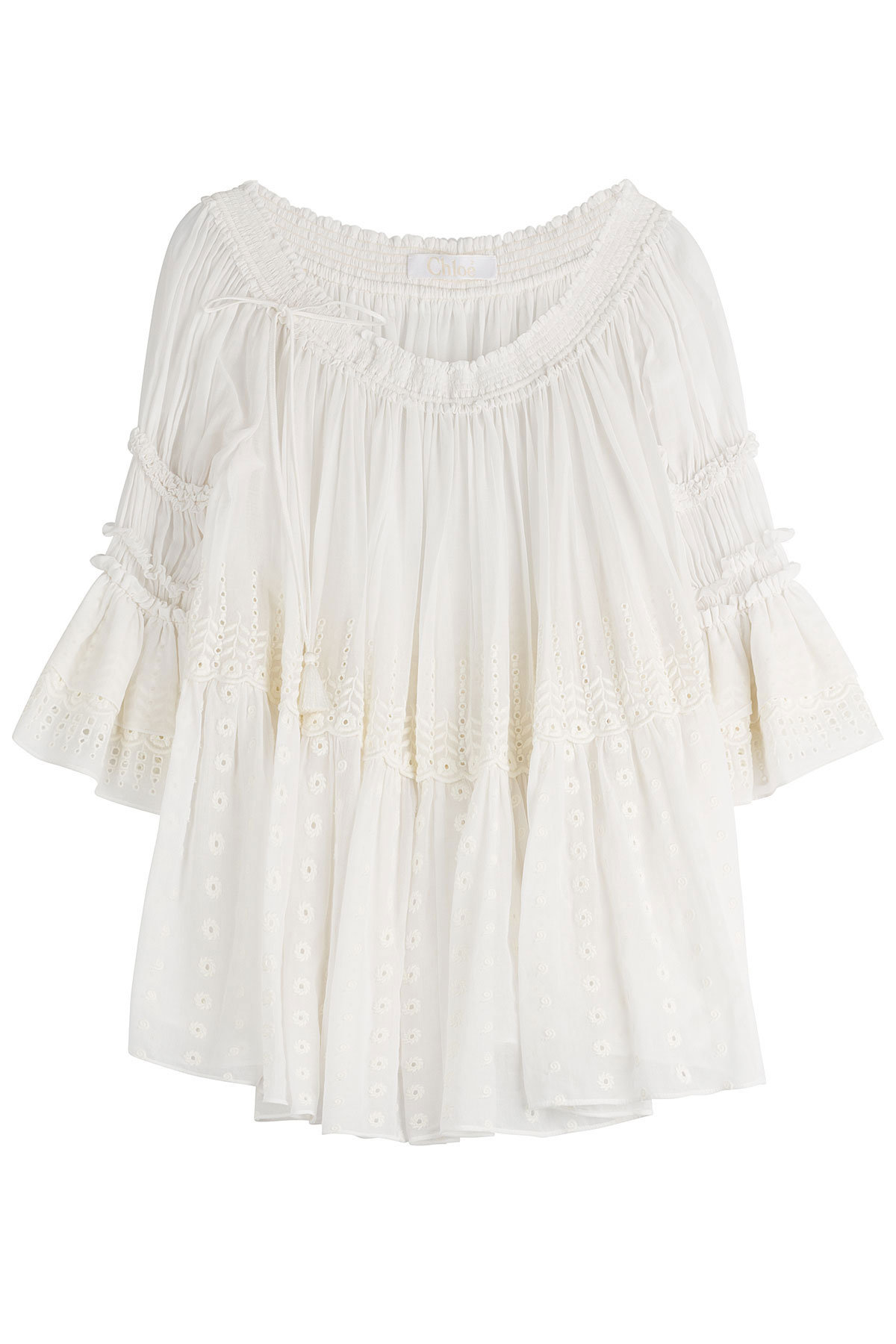 Cotton Peasant Blouse by Chloe