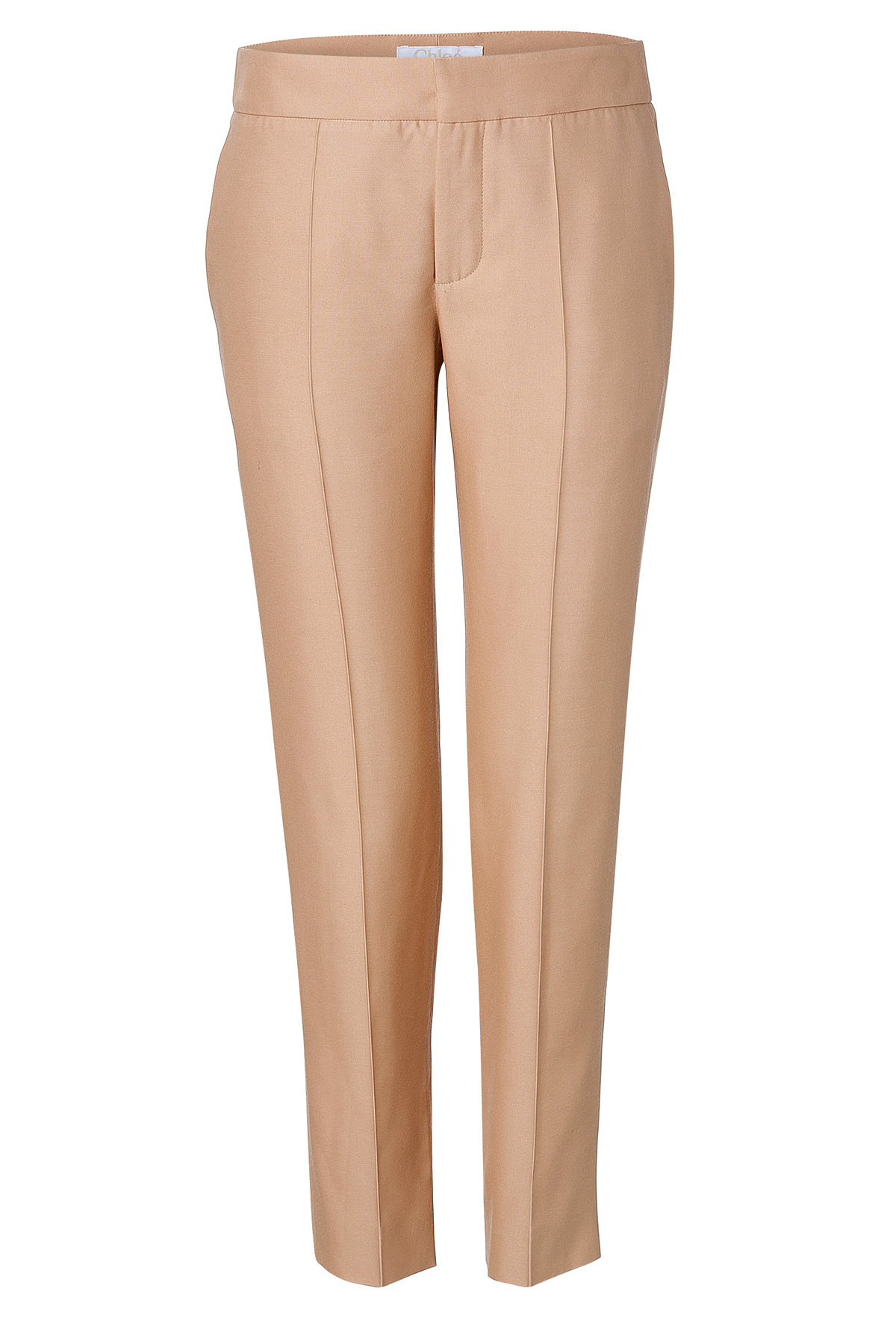 Sand Viscose Panama Pants by Chloe