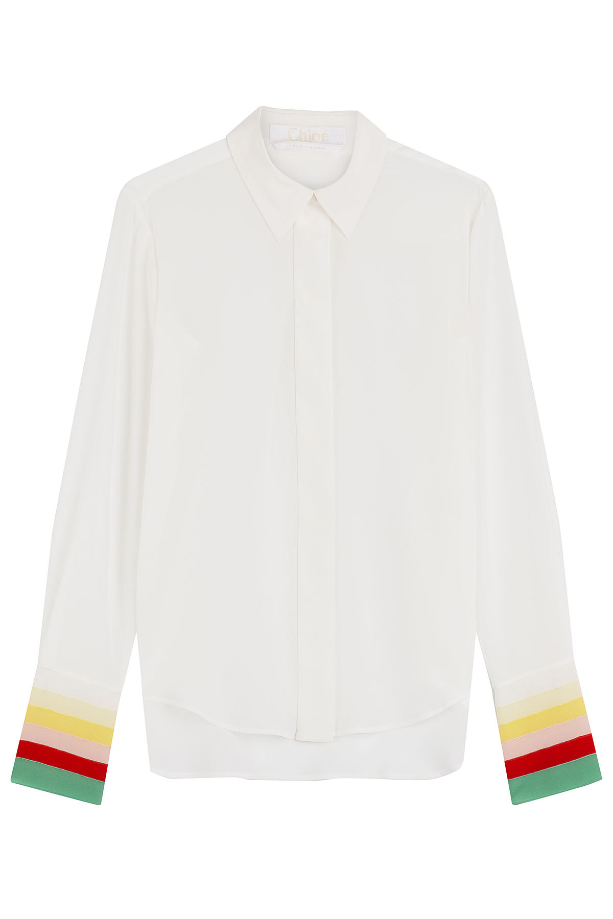 Silk Blouse with Contrast Cuffs by Chloe