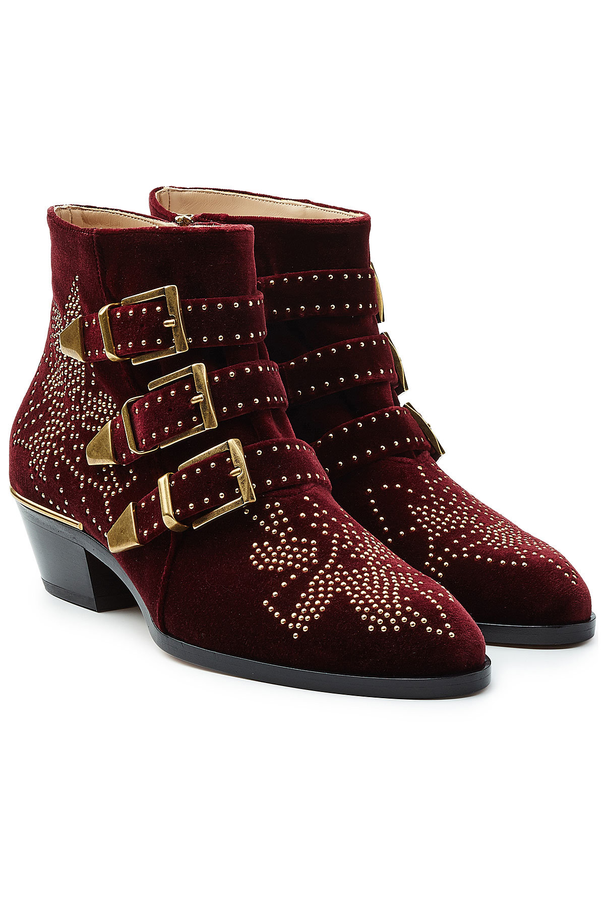 Chloe - Studded Susanna Suede Ankle Boots
