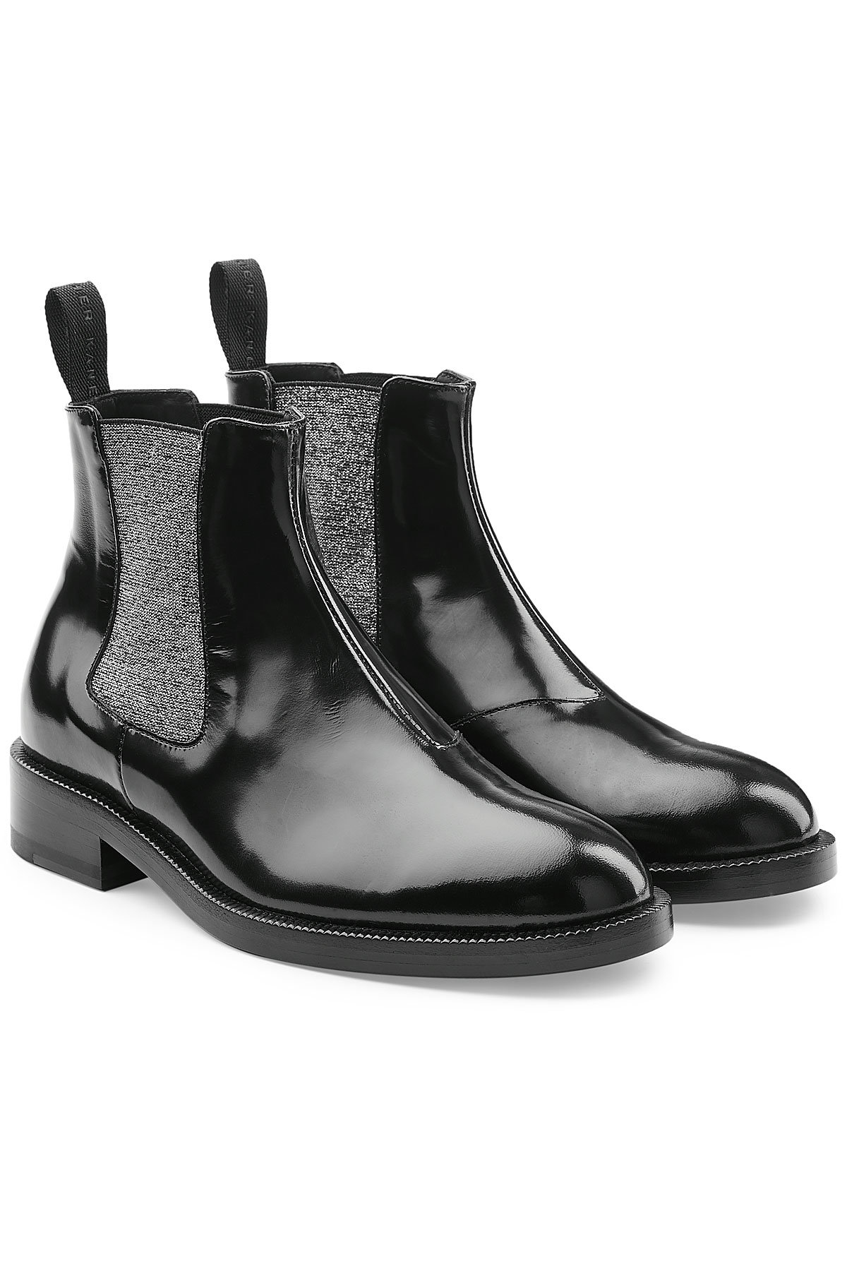 DNA Ankle Boots in Leather by Christopher Kane