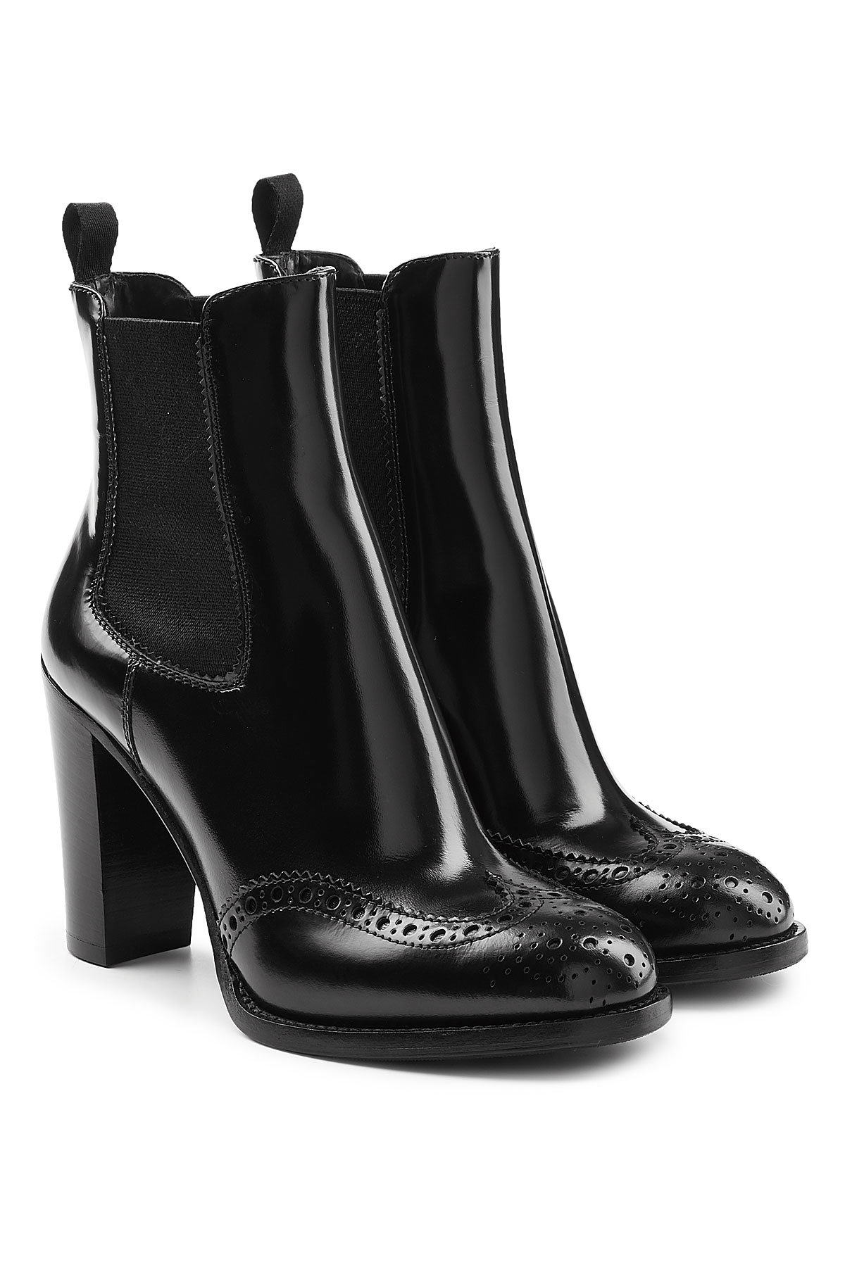 Church's - Leather Ankle Boots with Brogue Detailing