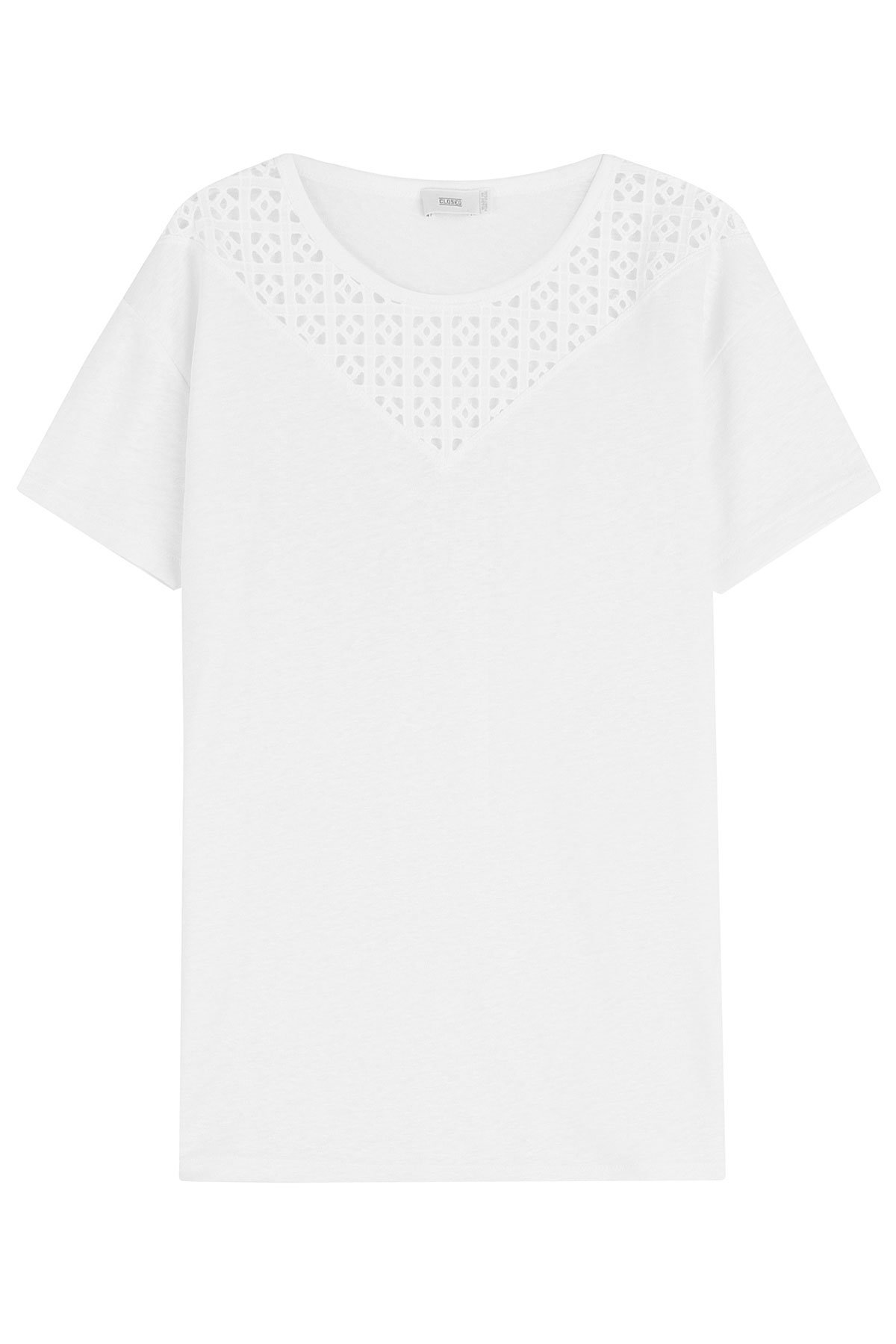 Closed - Linen T-Shirt with Cut-Out Detail