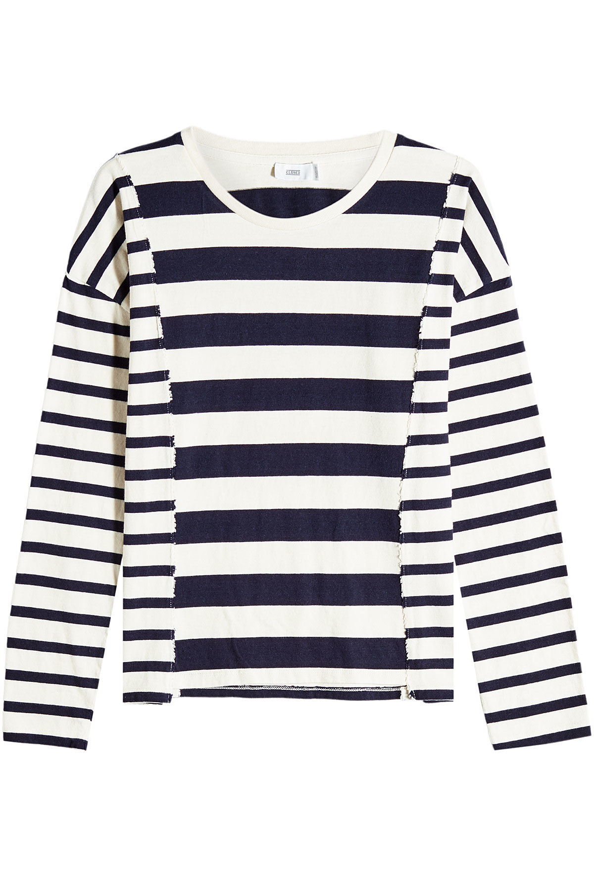 Closed - Patchwork Striped Cotton Top