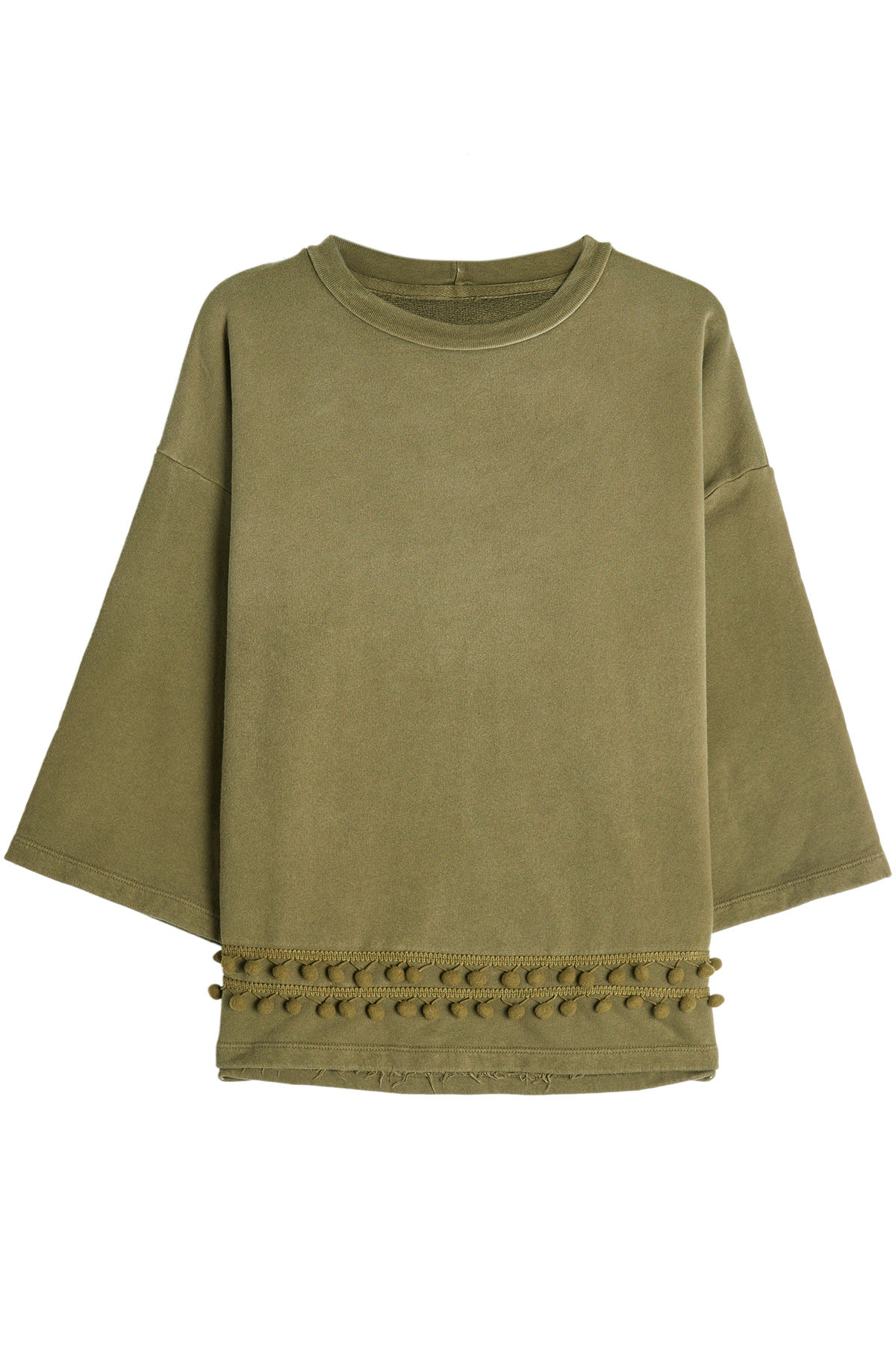 Current/Elliott - Pom Pom Cotton Sweatshirt