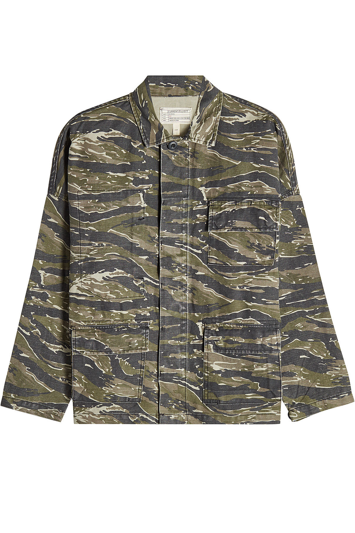 Printed Jacket in Cotton and Linen by Current/Elliott