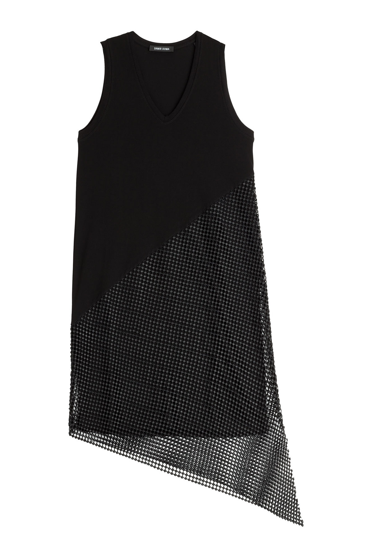 Damir Doma - Asymmetric Dress with Mesh