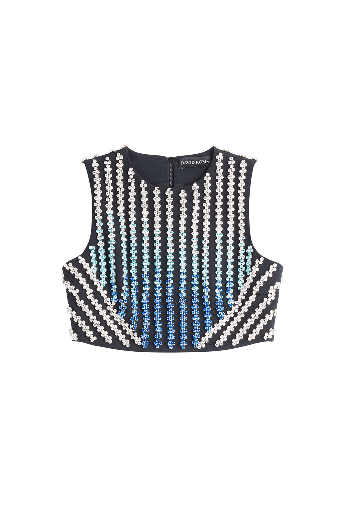 Embellished Cropped Top by David Koma