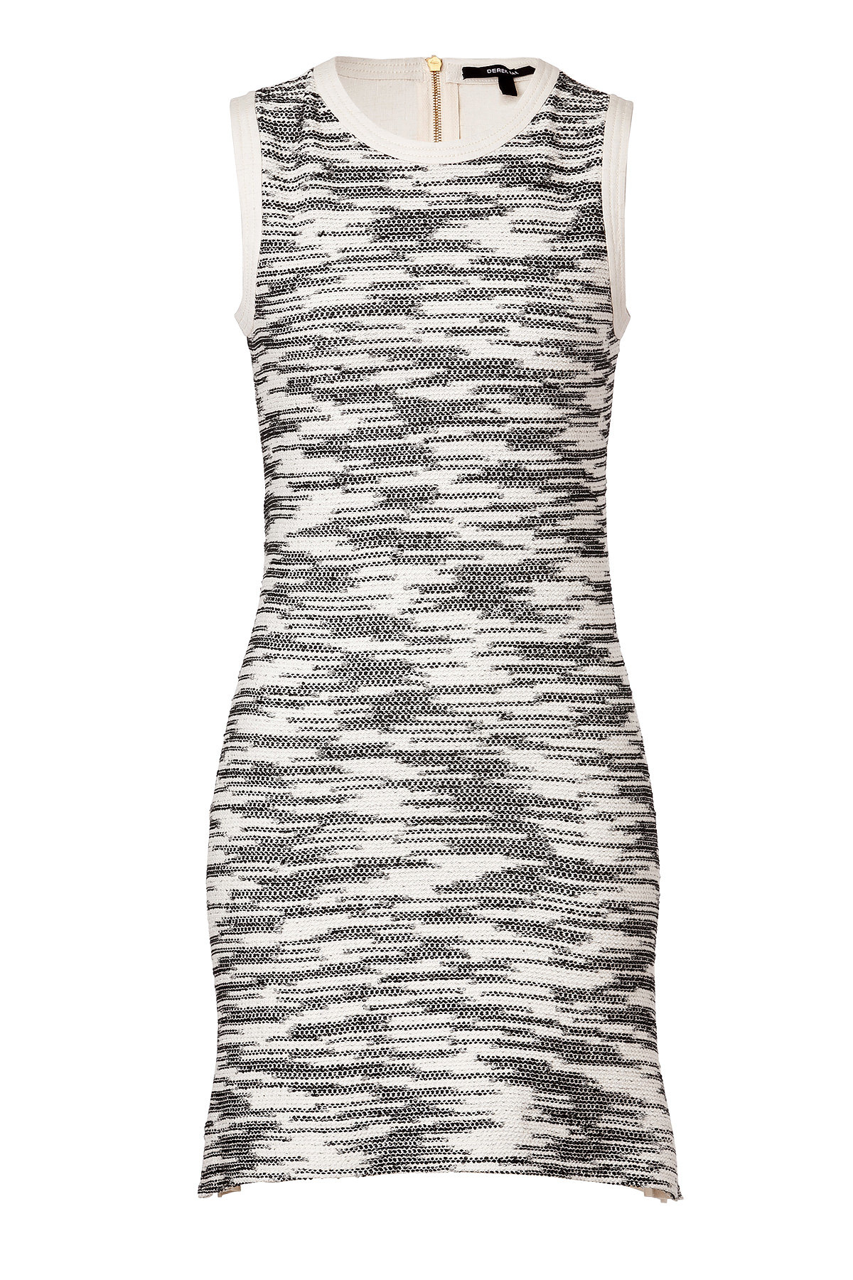 Derek Lam - Cotton Blend Flared Dress in Black/White