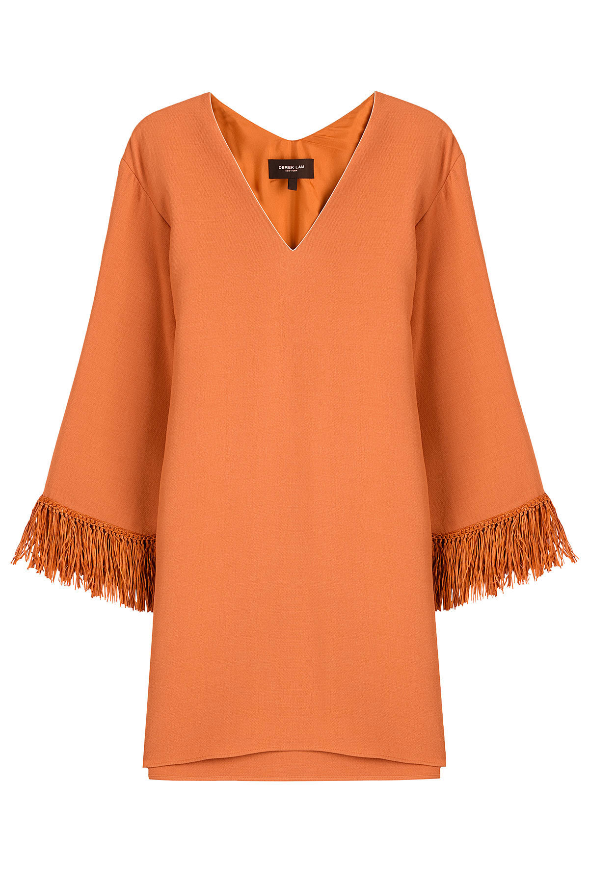 Tunic Top with Fringed Cuffs by Derek Lam