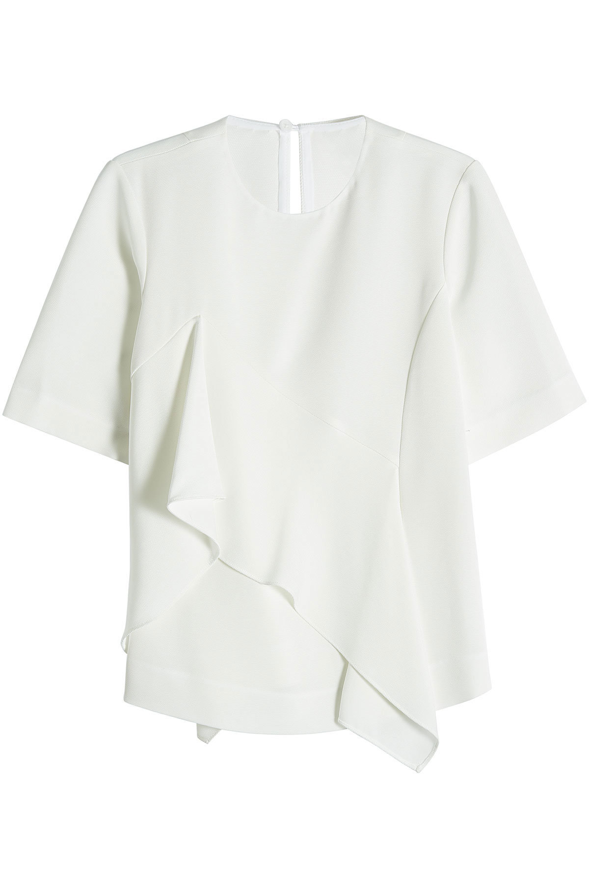 Diane von Furstenberg - Crepe Top with Ruffles