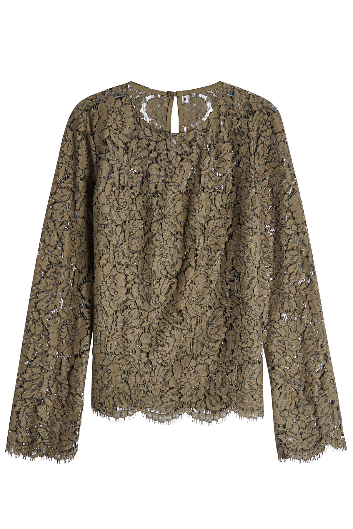 Diane von Furstenberg - Lace Top with Cotton