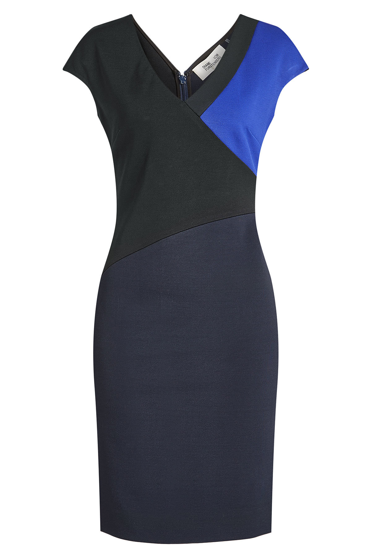 V-Neck Banded Dress by Diane von Furstenberg