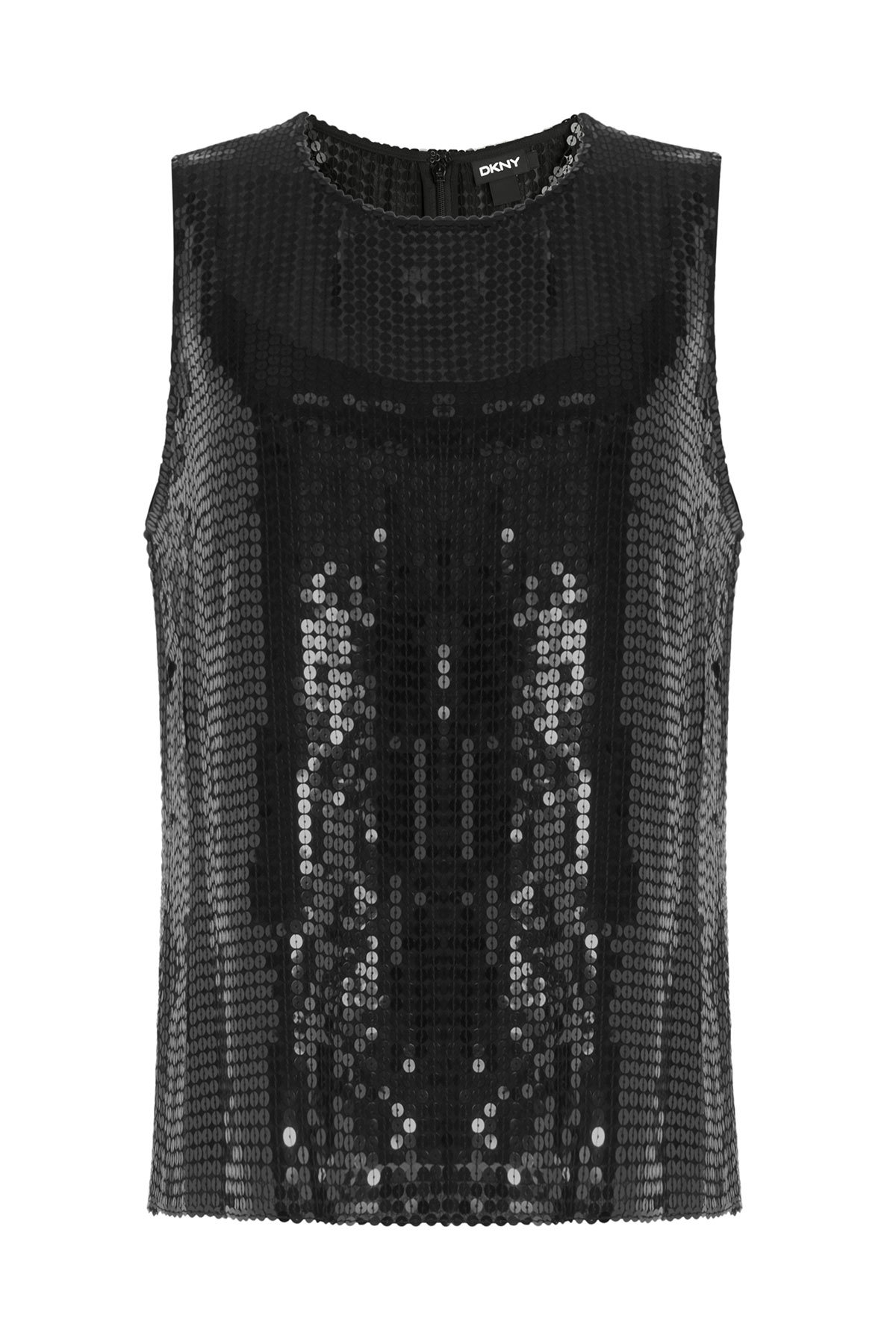 Sequin Embellished Sleeveless Top by DKNY