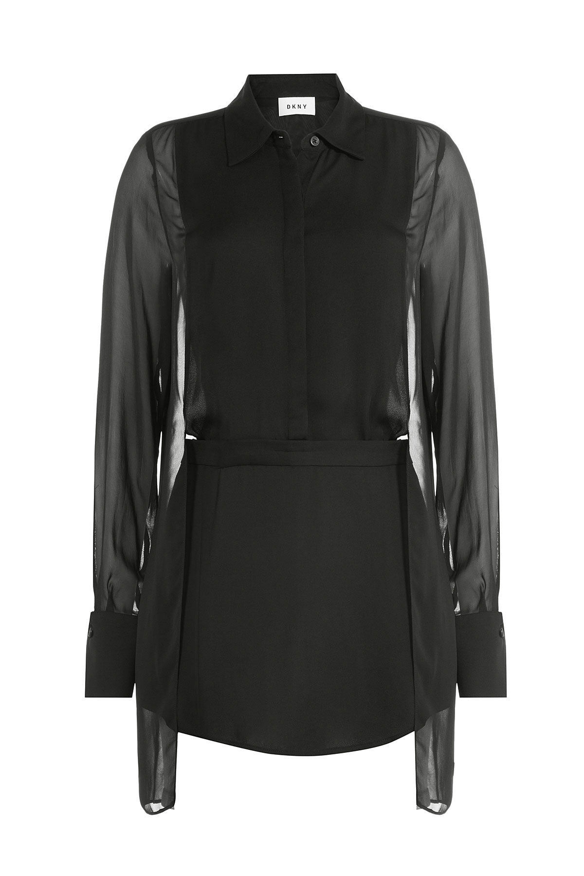 DKNY - Sheer Panel Blouse