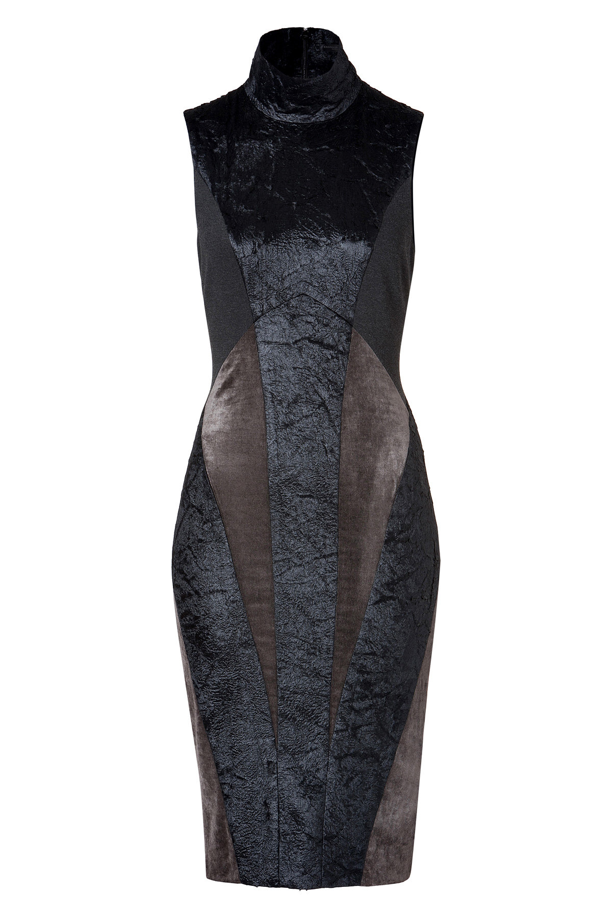 Colorblock Patchwork Sheath in Black by Donna Karan