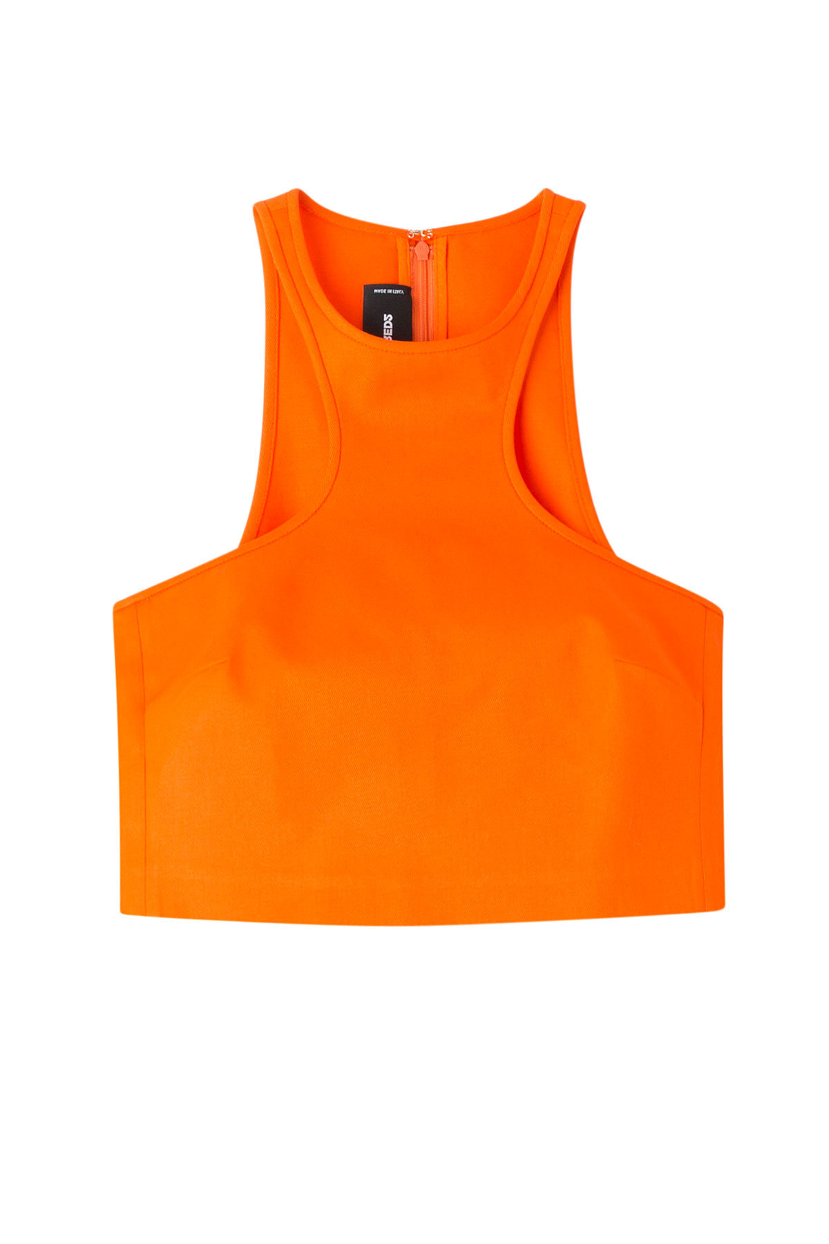 Cotton Twill Cropped Top by Dsquared2