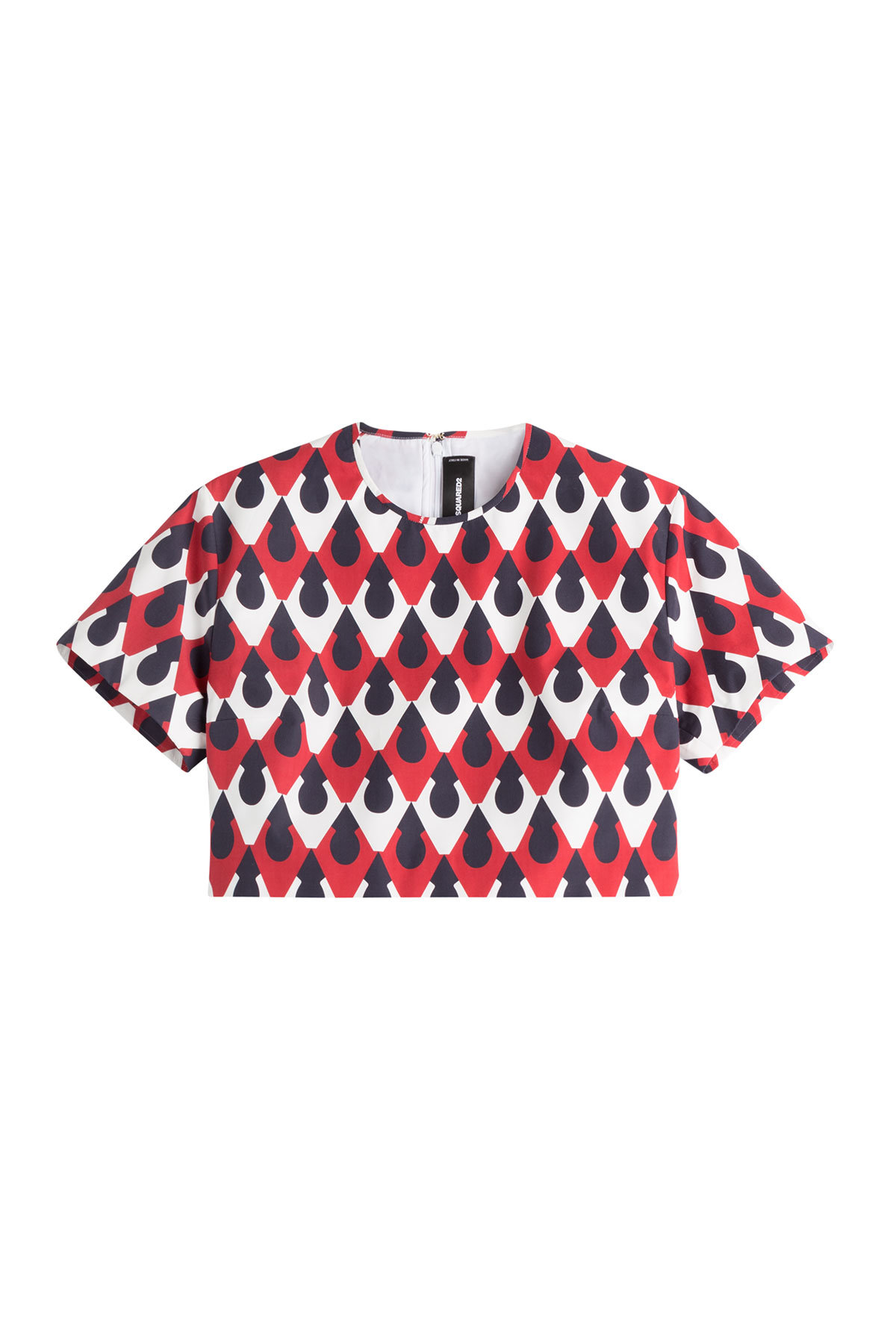 Printed Cropped Top by Dsquared2