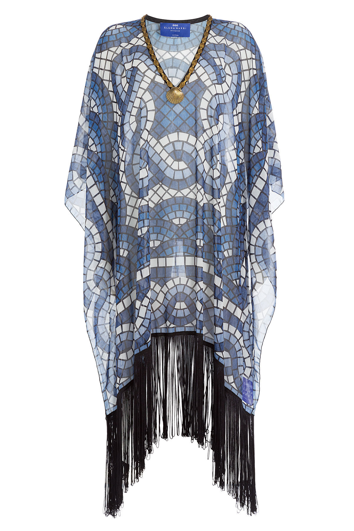 Elena Makri - Printed Fringe Tunic