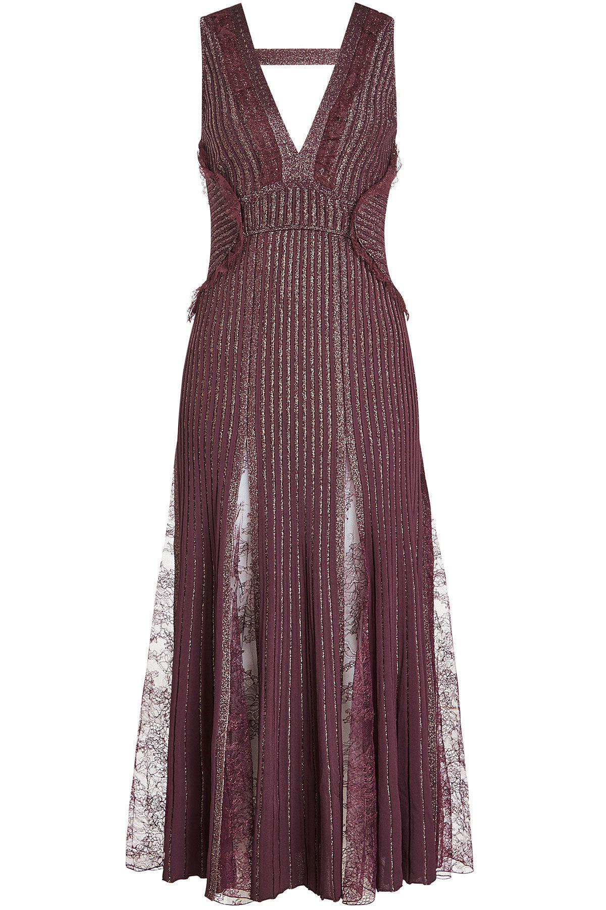 Floor Length Gown with Statement Buttons by Elie Saab