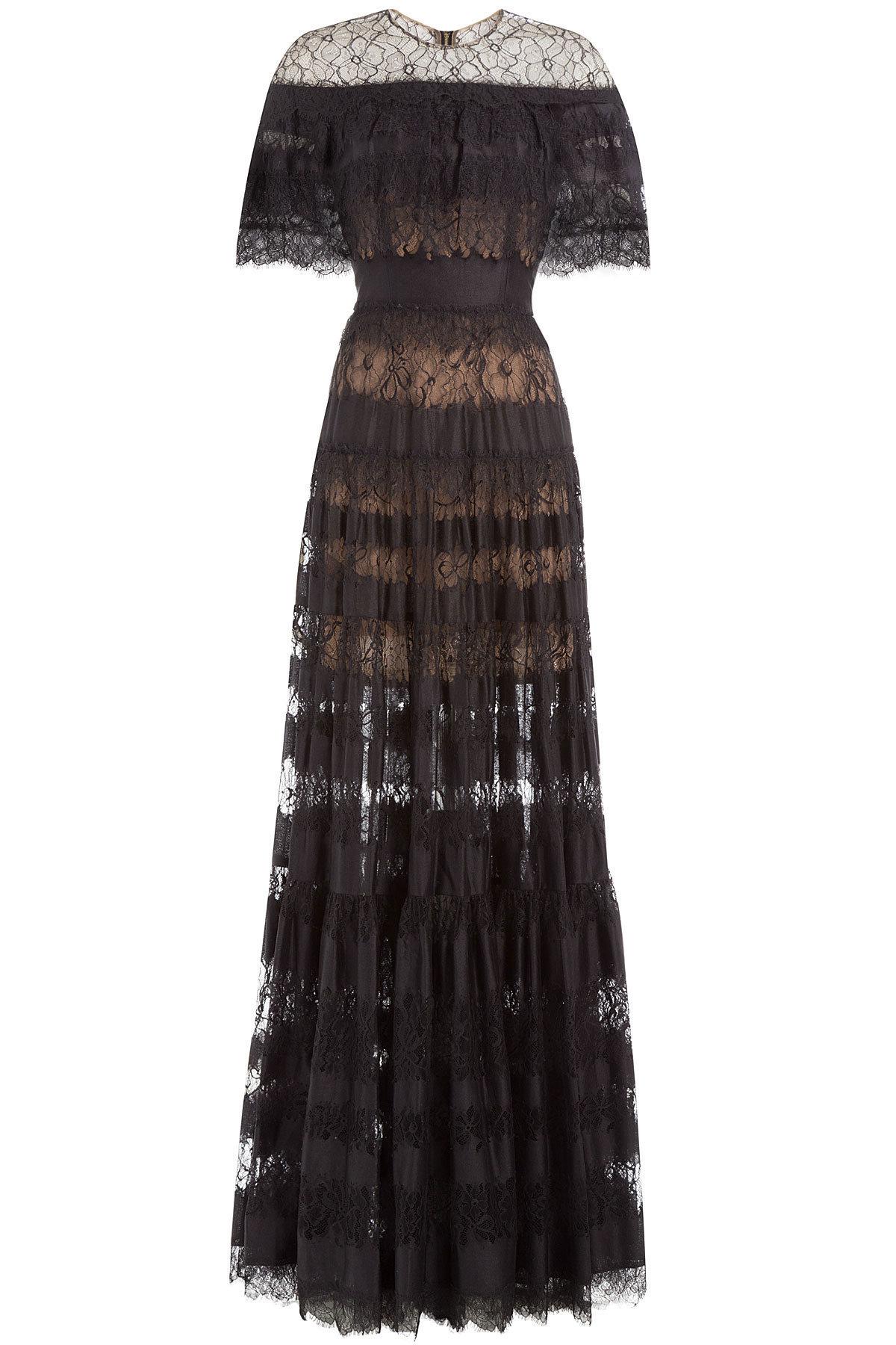 Elie Saab - Floor-Length Lace Dress