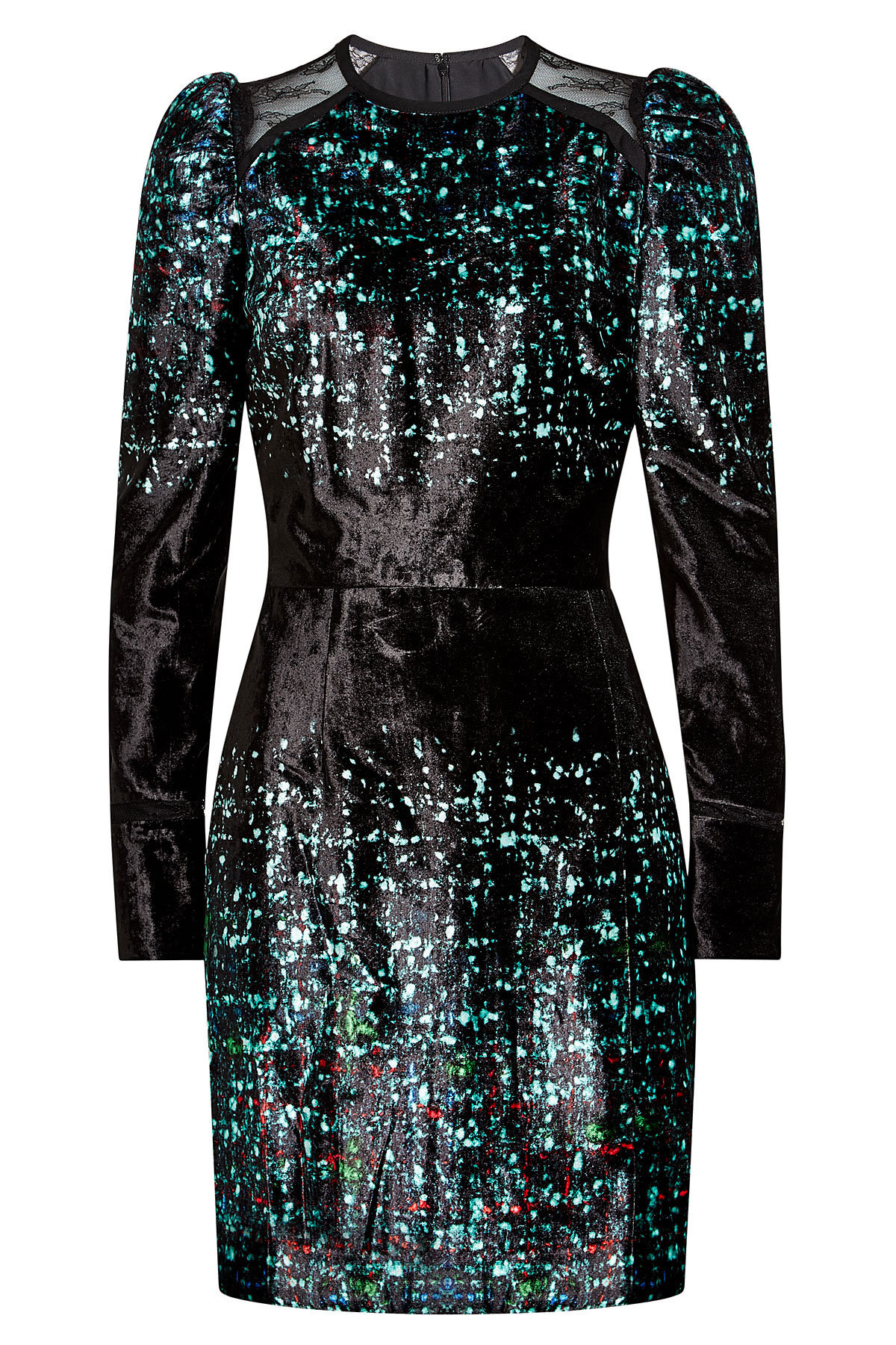 Elie Saab - Printed Velvet Dress