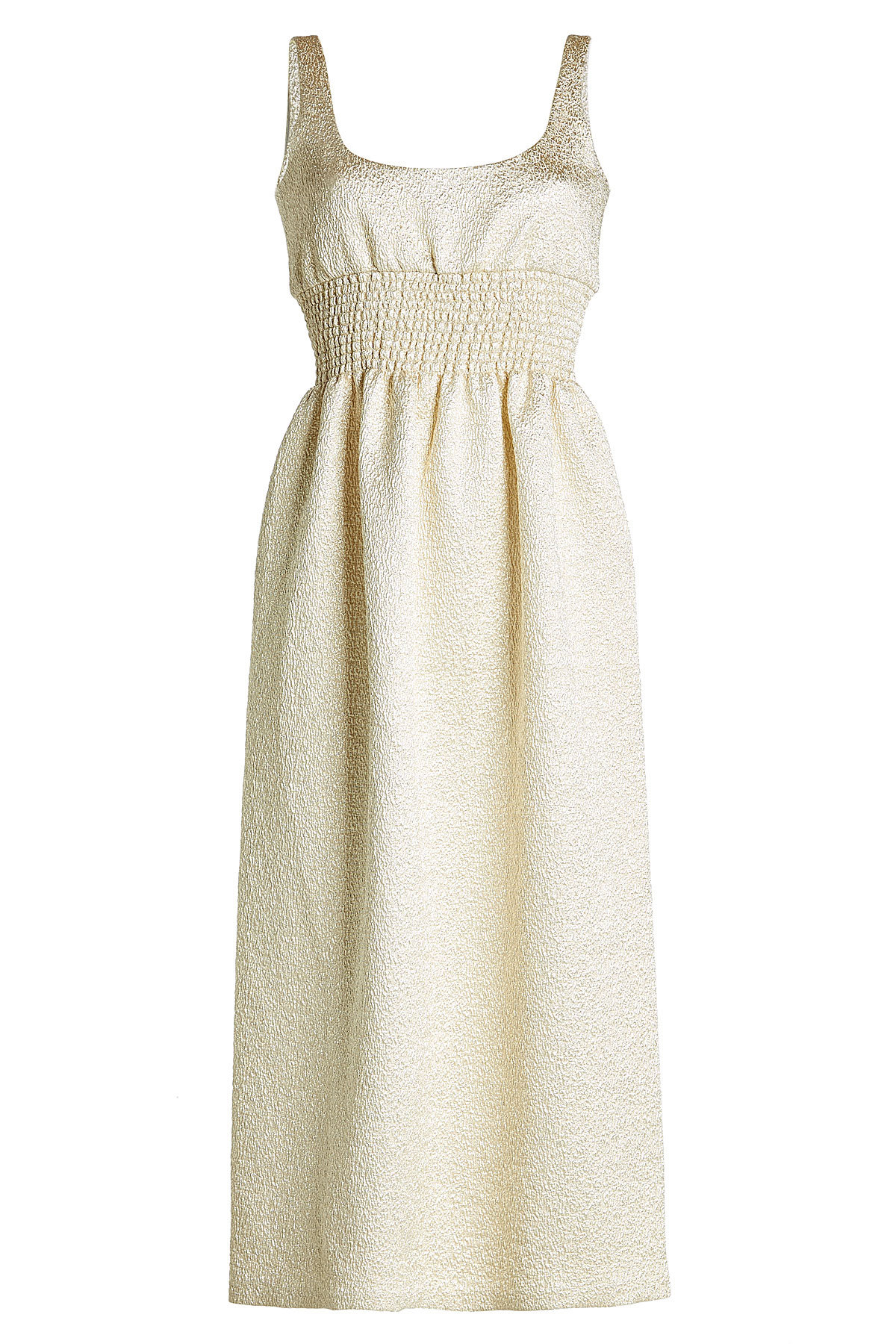 Emilia Wickstead - Metallic Dress with Cotton and Silk