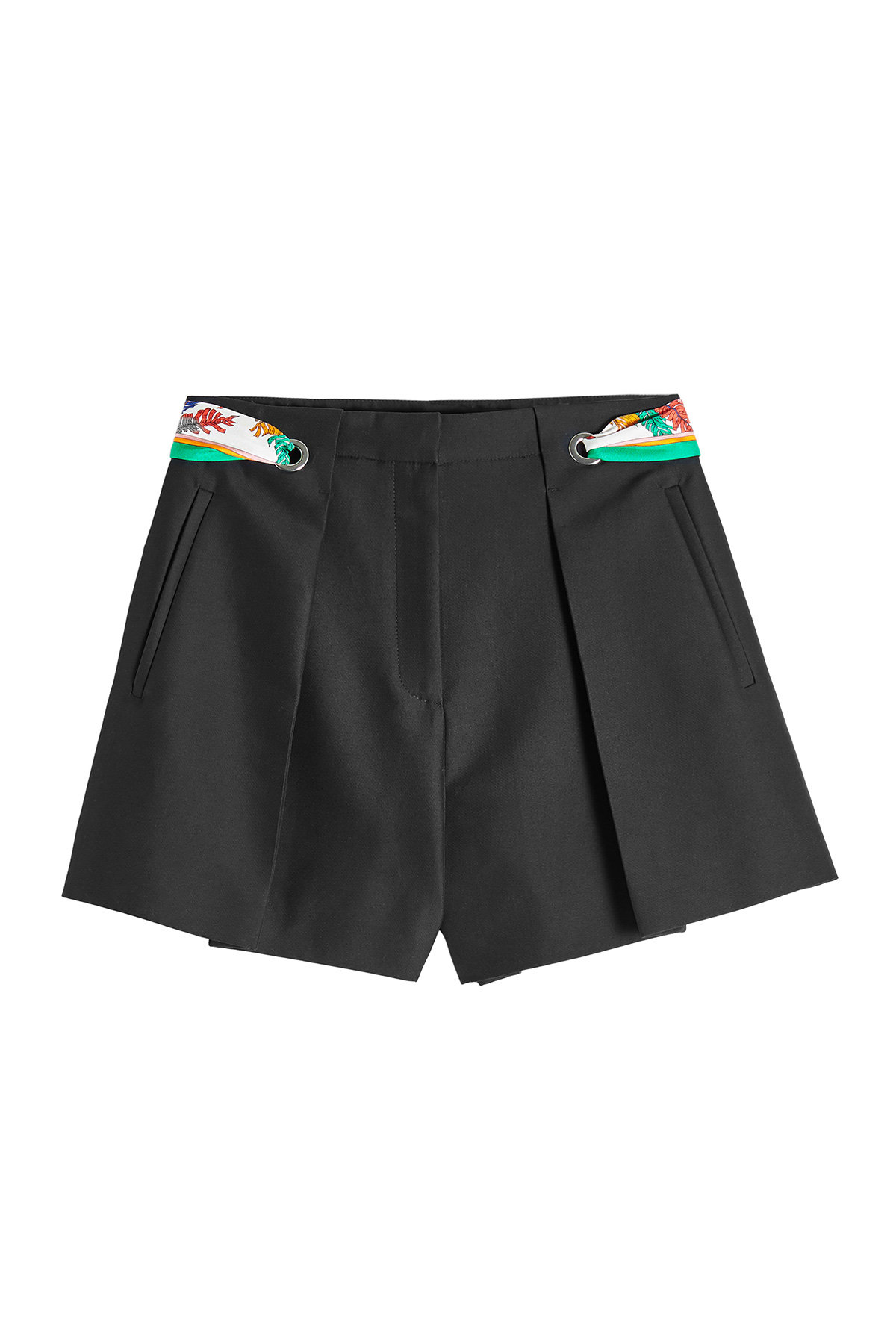 Emilio Pucci - Cotton Shorts with Printed Scarf