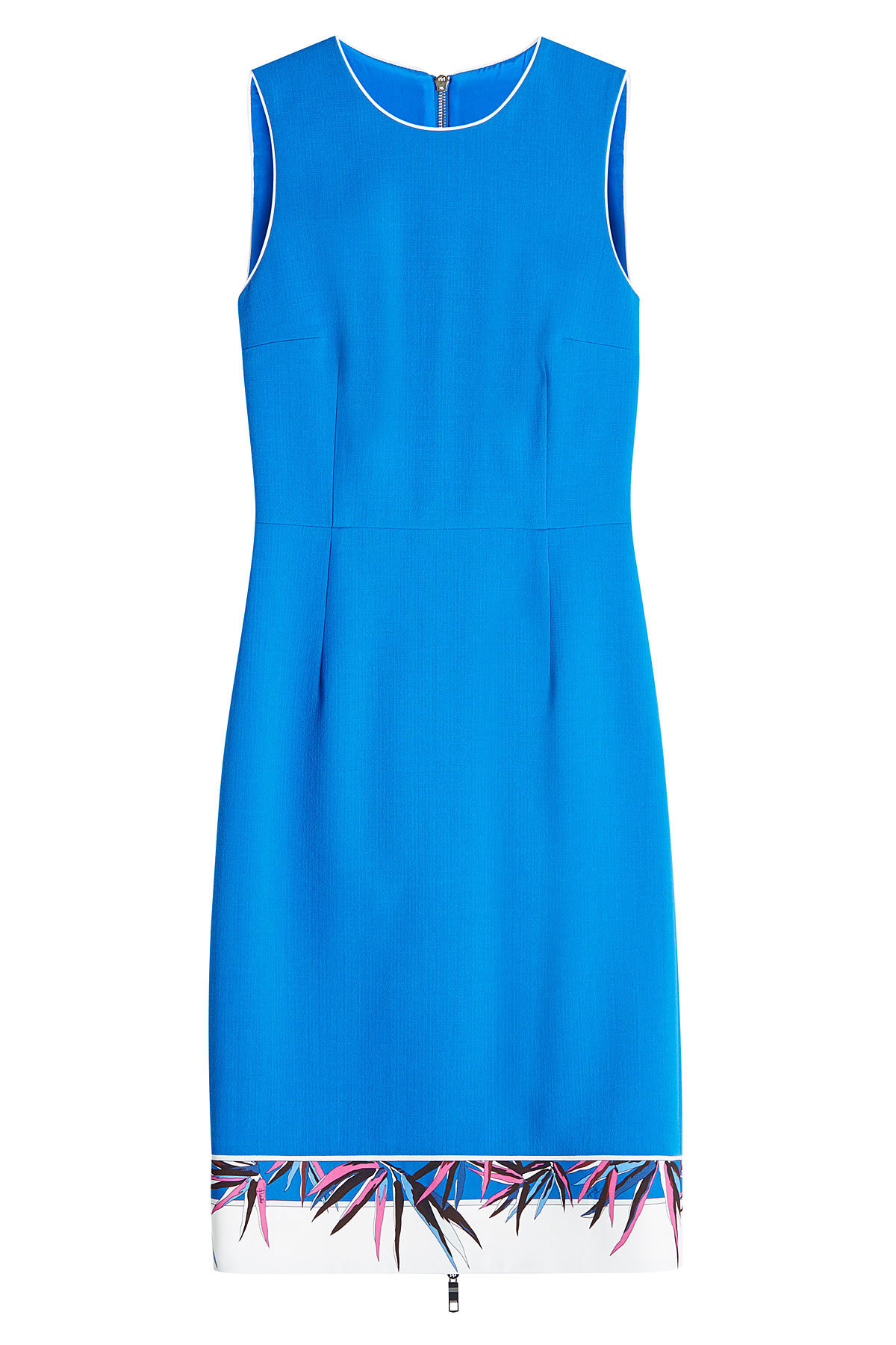 Emilio Pucci - Virgin Wool Dress with Printed Hem