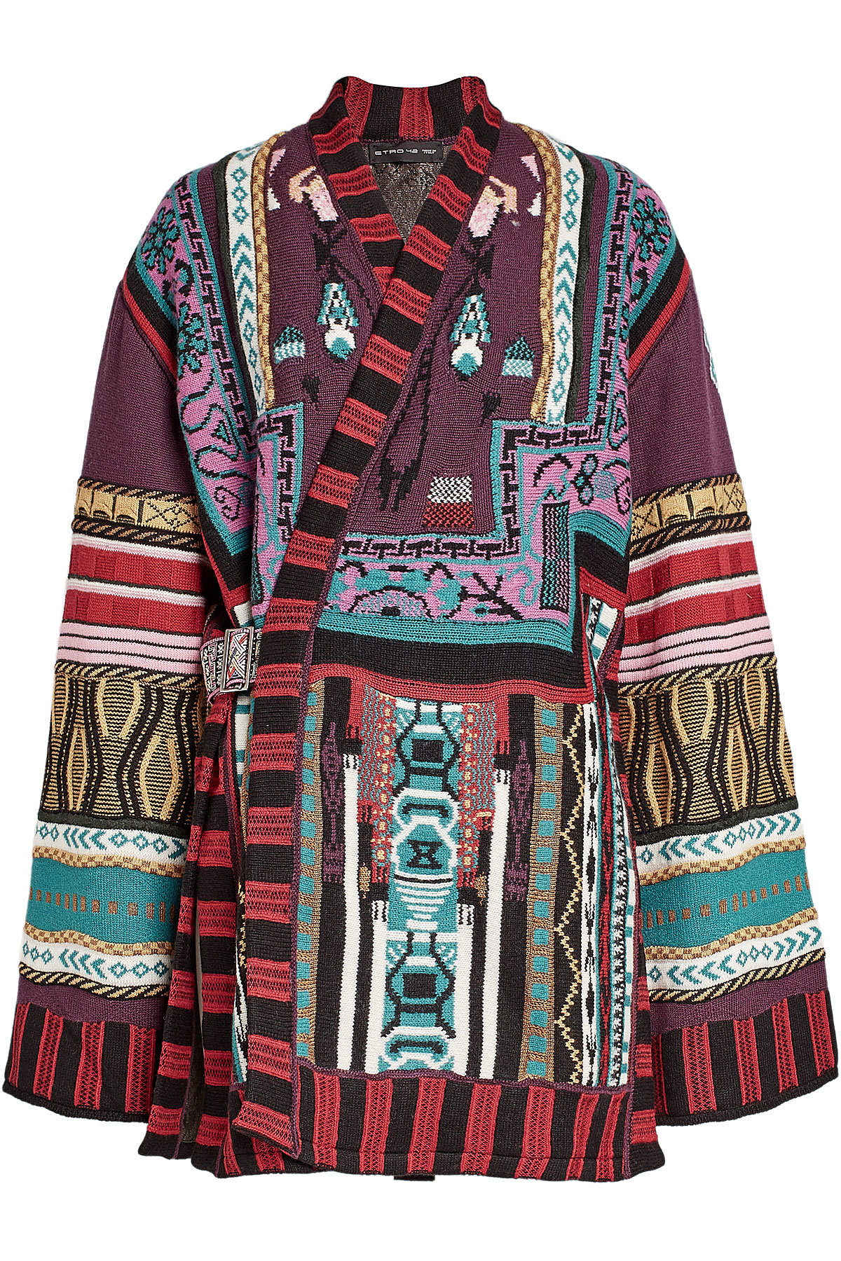 Printed Cardigan with Wool, Cashmere and Silk by Etro