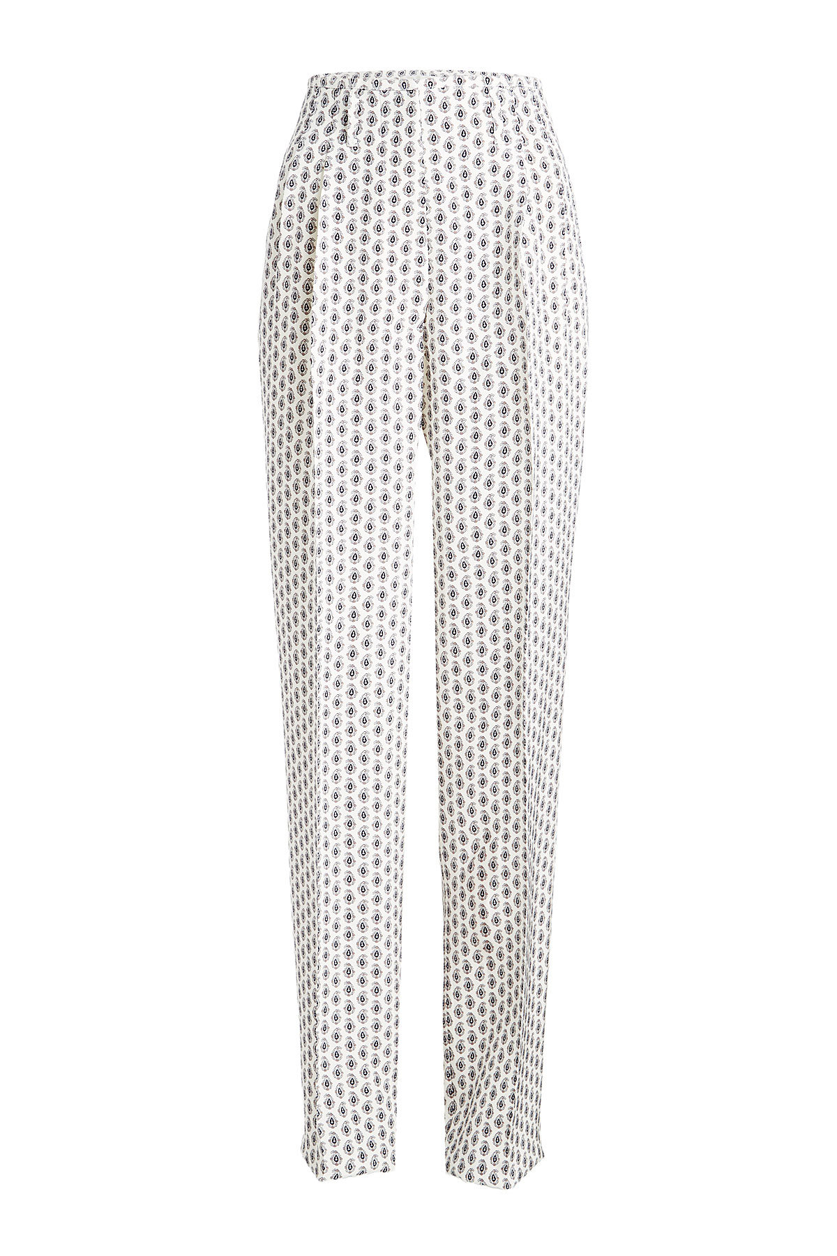 Etro - Printed Silk Trousers