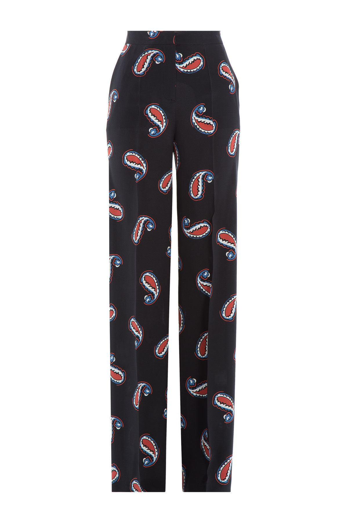 Etro - Printed Silk Wide Leg Pants
