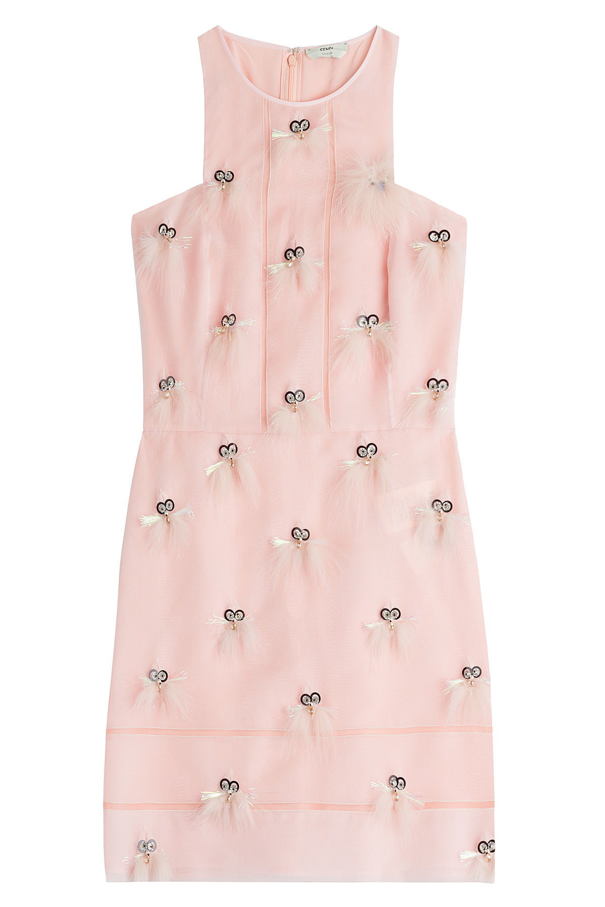 Embellished Silk Dress by Fendi