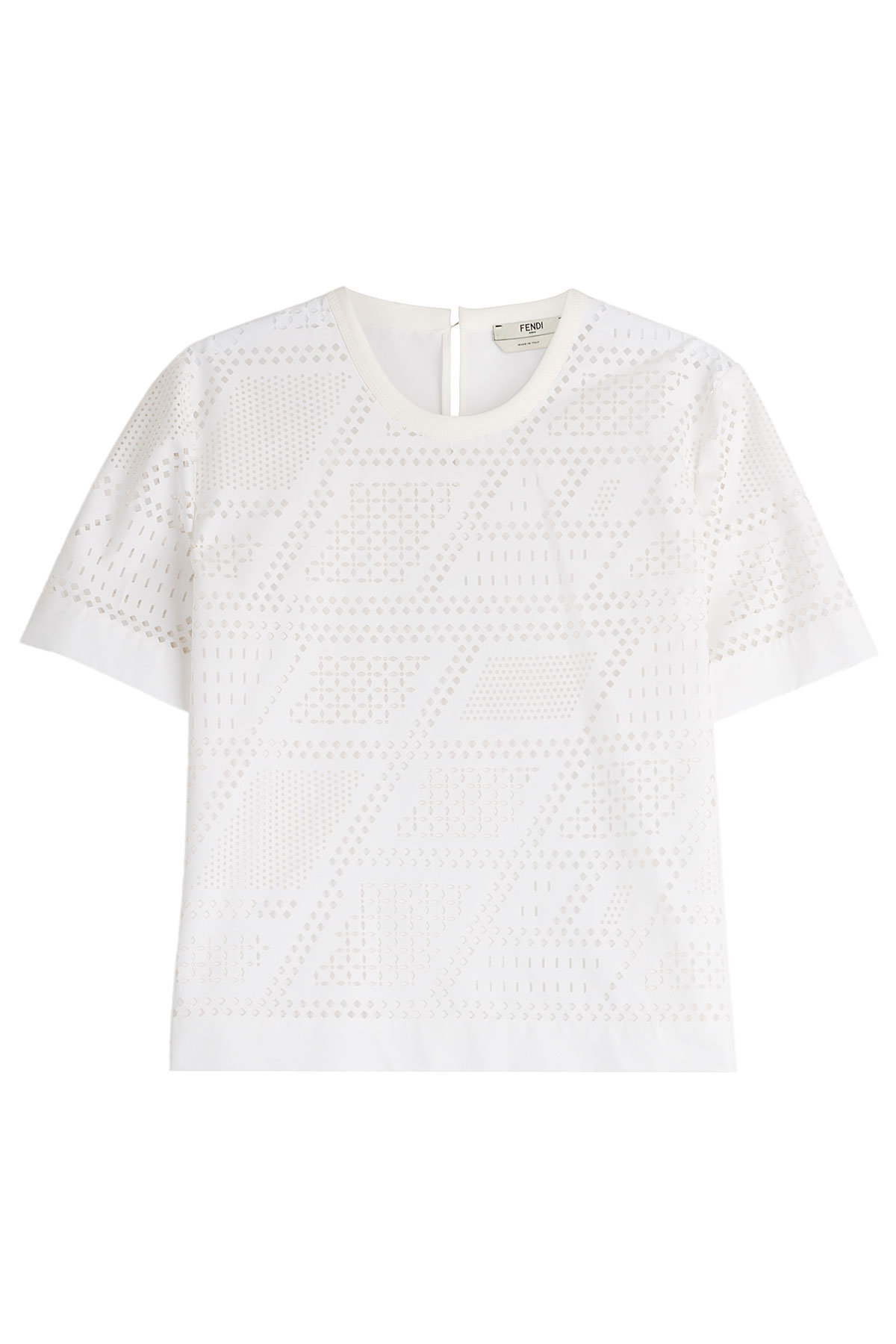 Perforated Cotton Top by Fendi