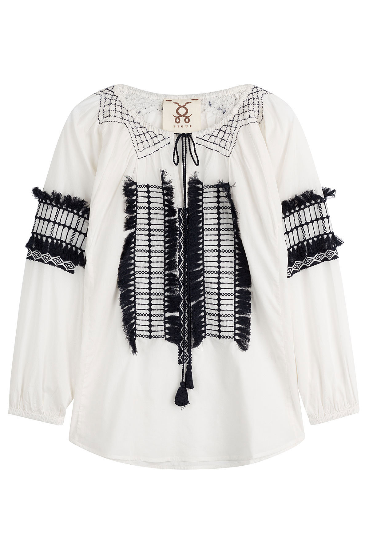 Figue - Tasmeen Embroidered Cotton Tunic