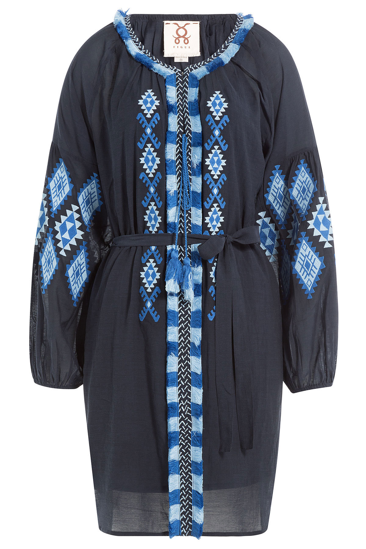 Figue - Tula Embroidered Cotton Blend Tunic