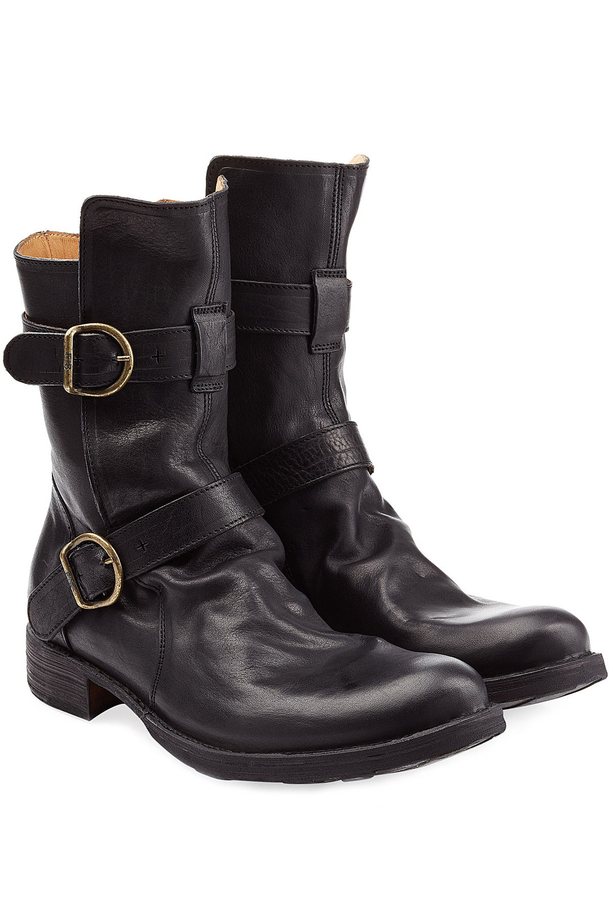 Fiorentini + Baker - Eternity Buckled Leather Ankle Boots