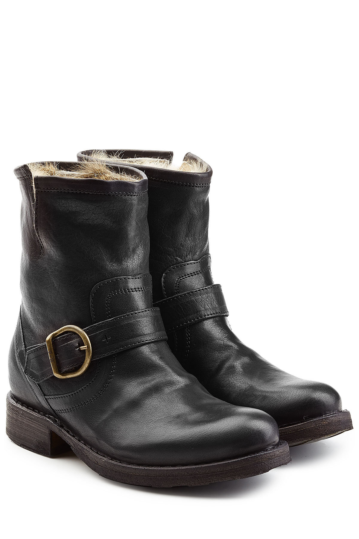 Fiorentini + Baker - Fur Lined Leather Ankle Boots