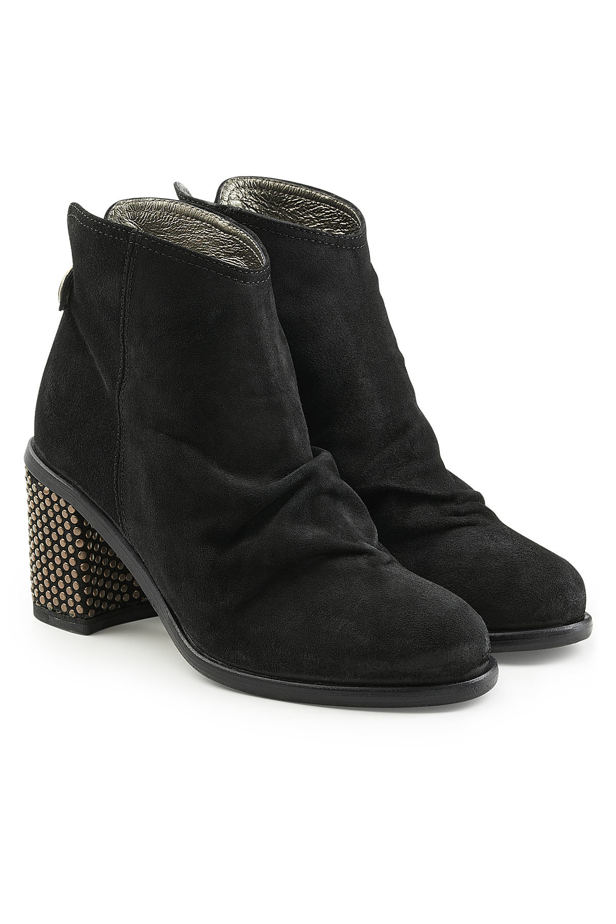 Fiorentini + Baker - Suede Ankle Boots with Lace-Up Back